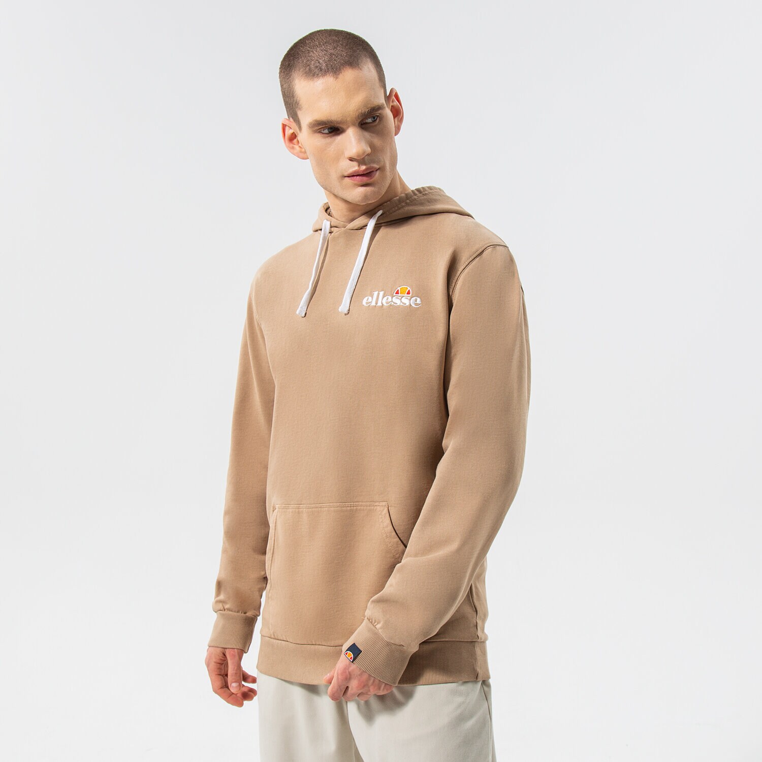 pánská mikina ELLESSE MIKINA S KAPUCÍ TINCTORIA OH HOODY BRWN SHM13144200 HNĚDÁ