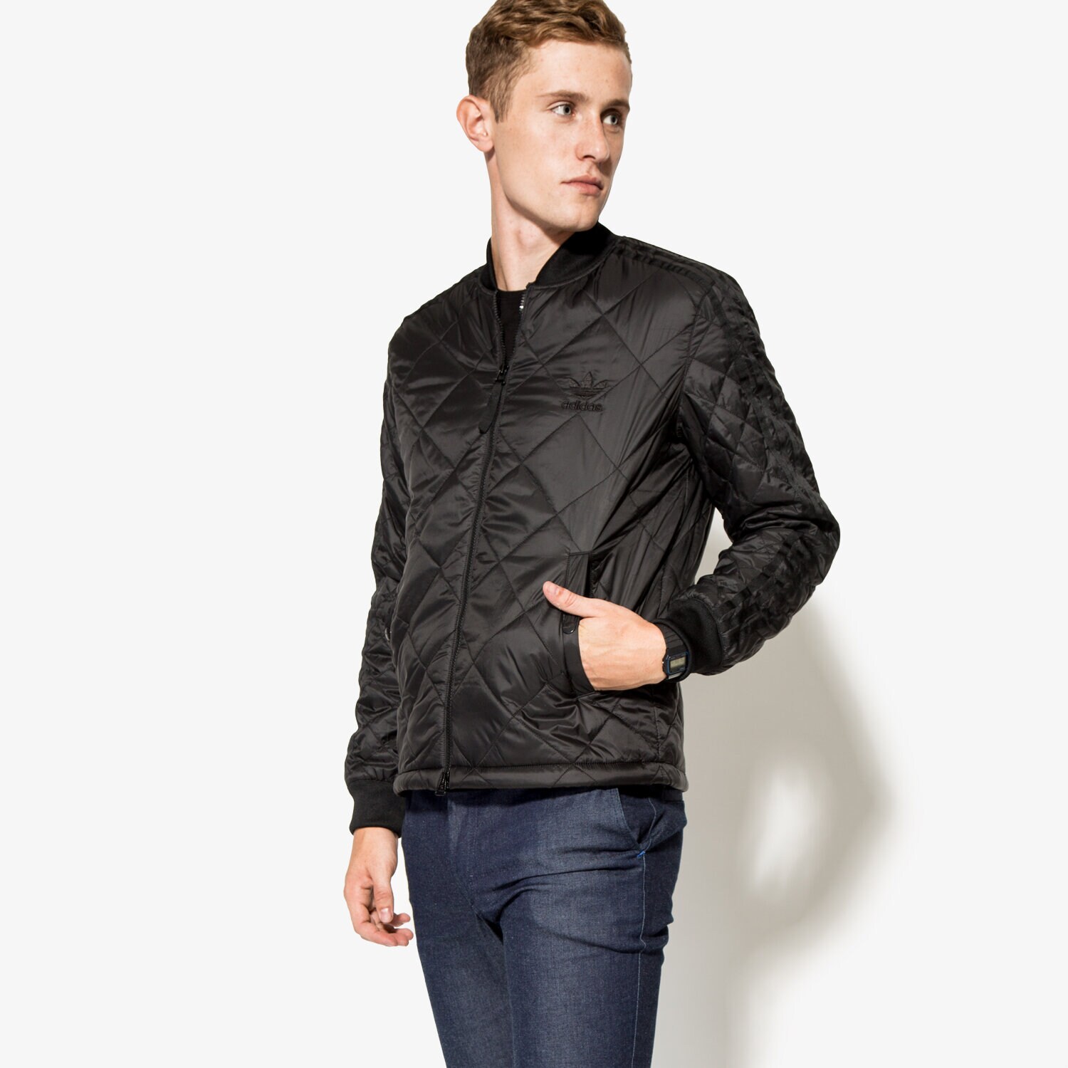 pánská zimní bunda ADIDAS BUNDA QUILTED SST AY9145 ČERNÁ