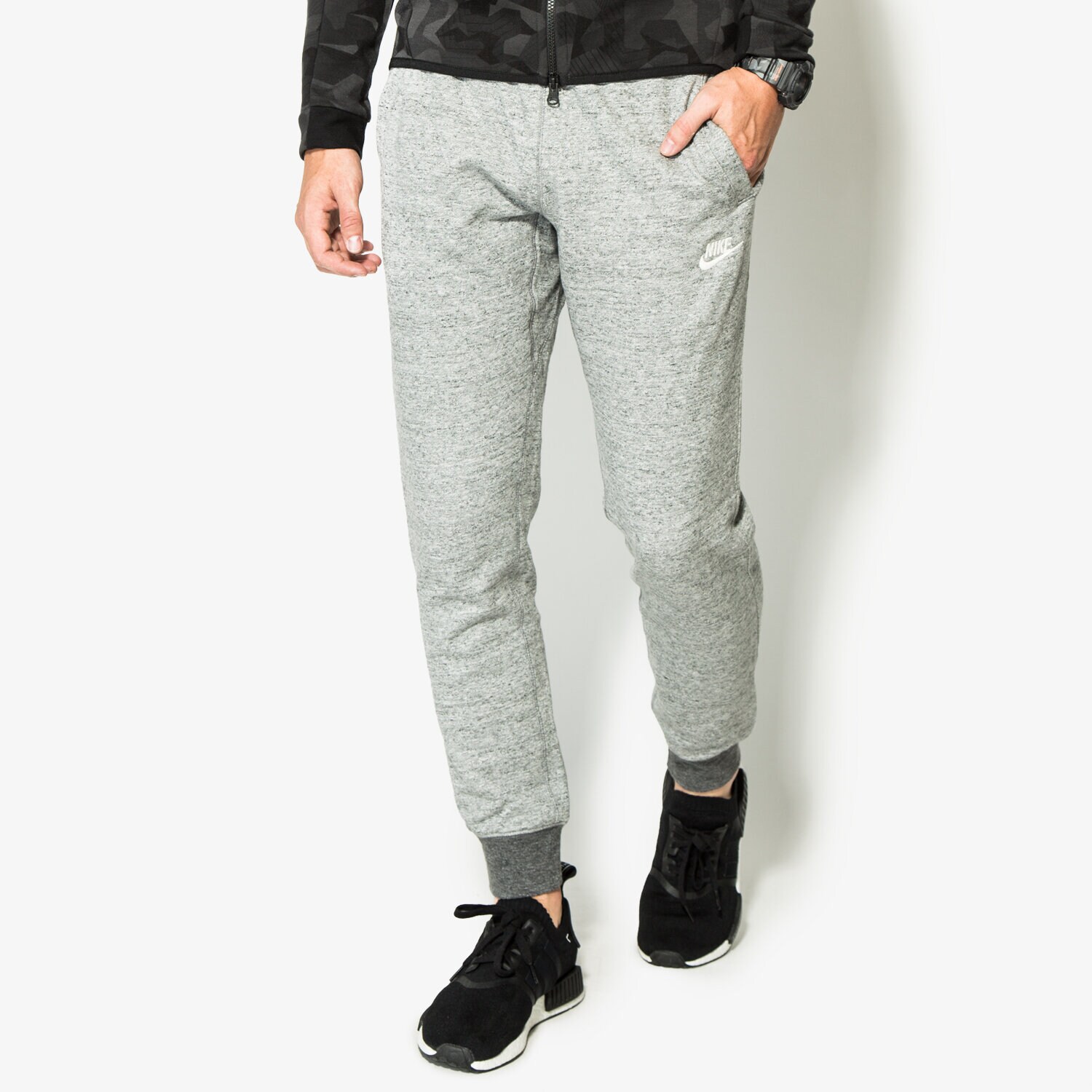 pánské kalhoty NIKE KALHOTY  M NSW LEGACY JOGGER FT 805150091 ŠEDÁ