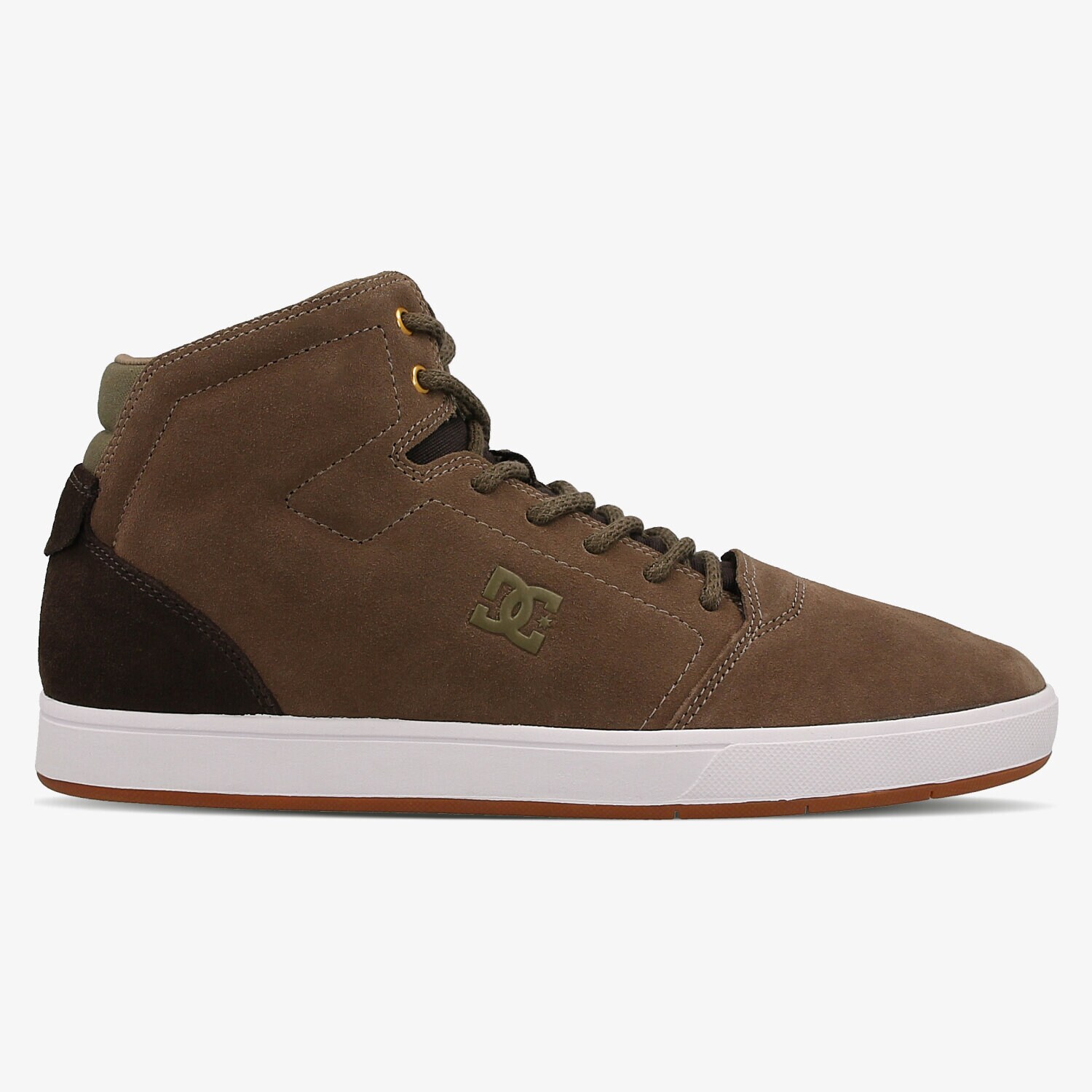 pánské skate boty (skateboardové) DC CRISIS HIGH ADYS100032B05 HNĚDÁ