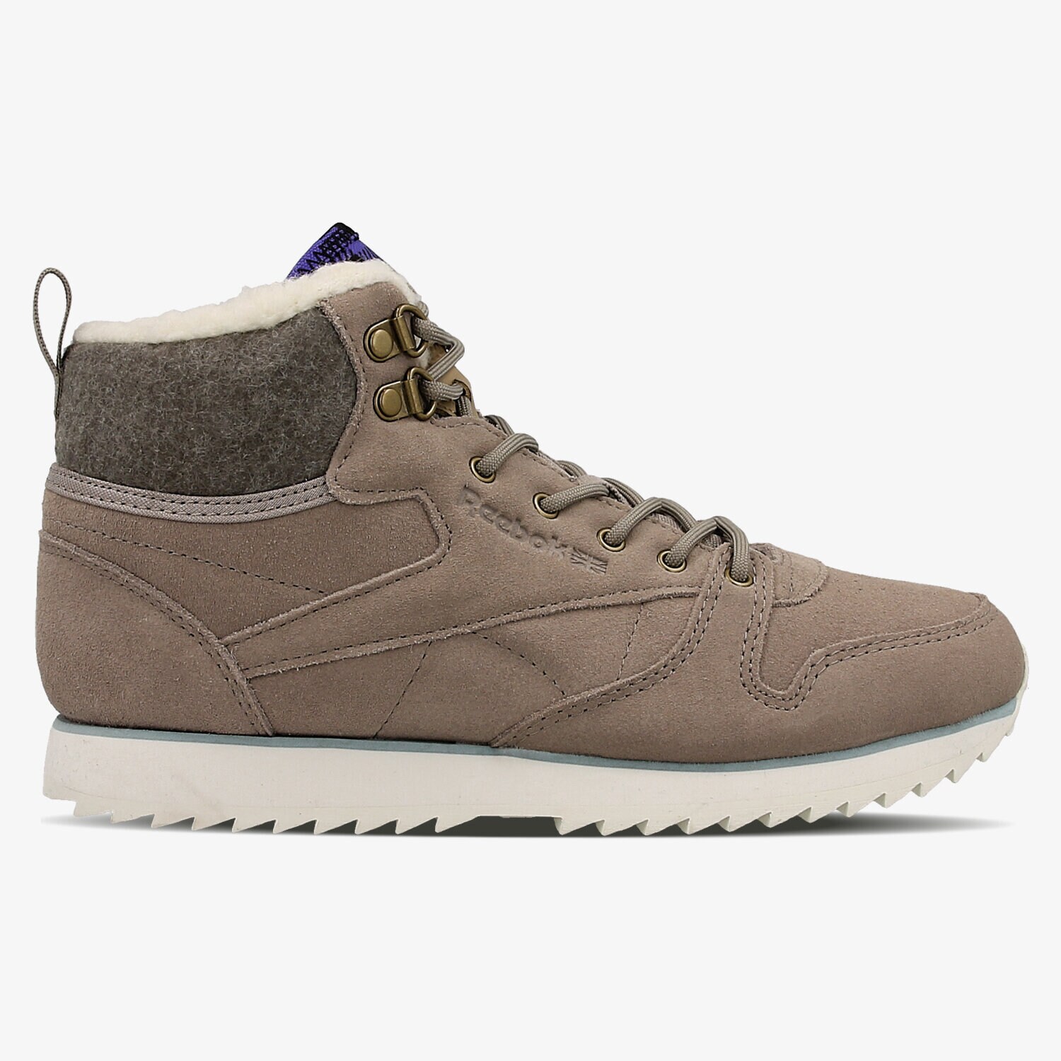 dámské zimní boty (obuv) REEBOK CL LTHR MID OUTDOOR AQ9776 BÉŽOVÁ