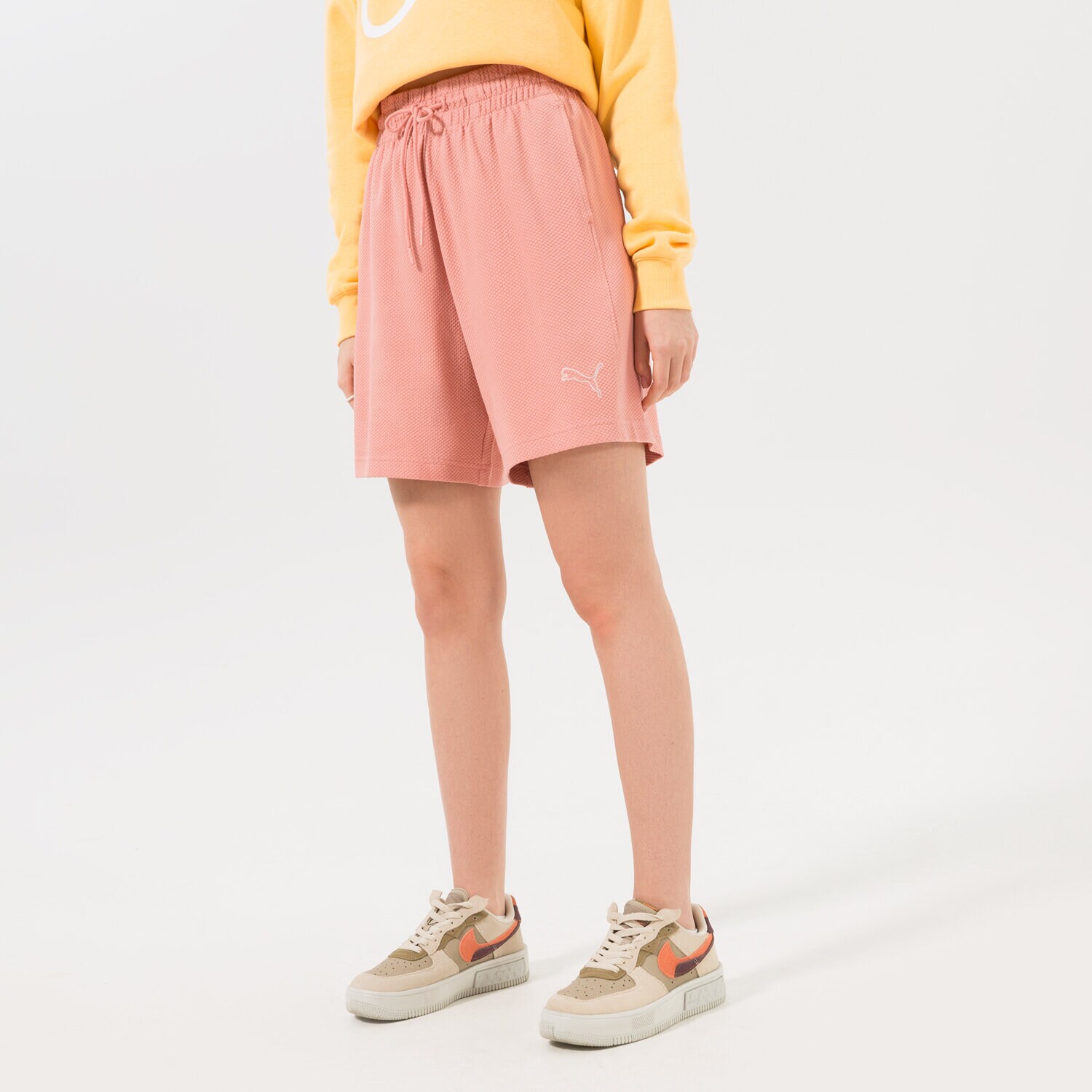 dámské kraťasy PUMA ŠORTKY  HER 7" HIGH-WAIST 847099 24 RŮŽOVÁ