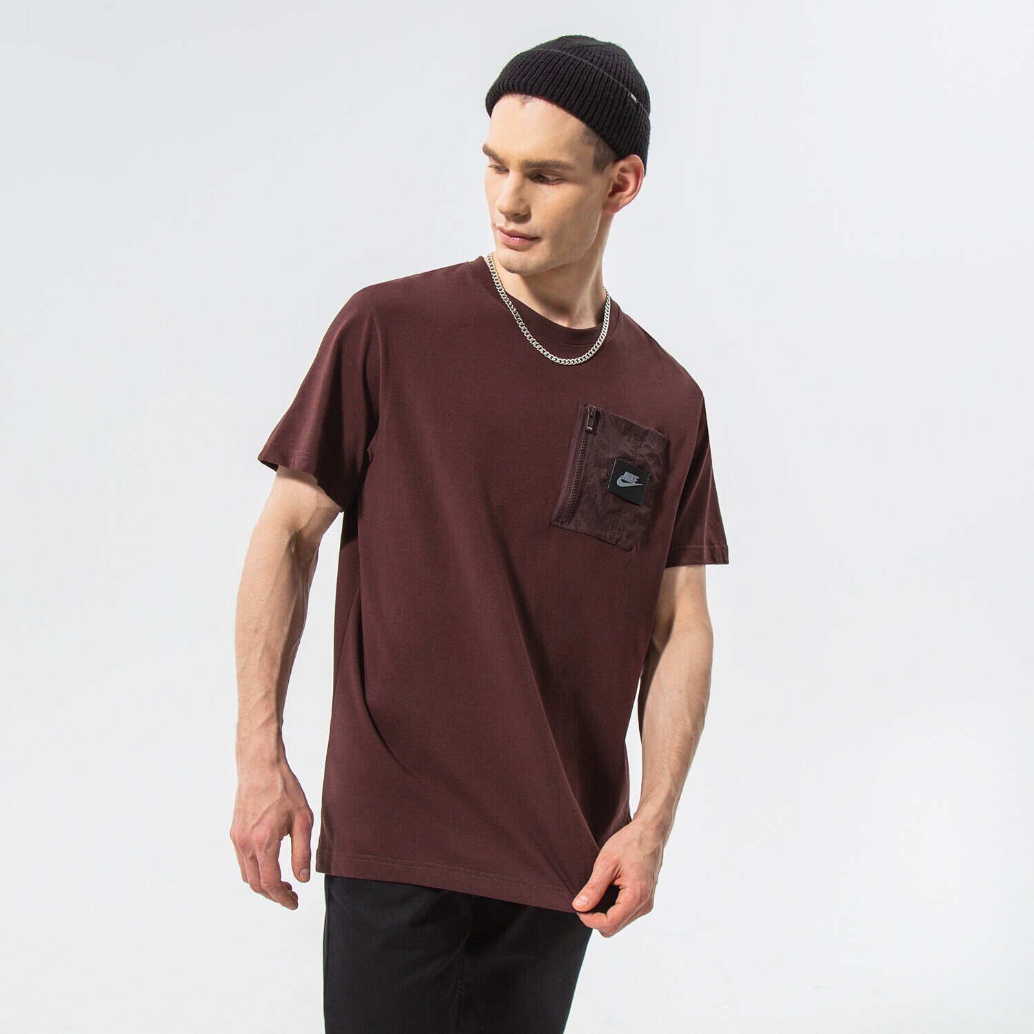 pánské tričko NIKE TRIČKO M NSW SPU DF SS TOP DO2625-205 HNĚDÁ