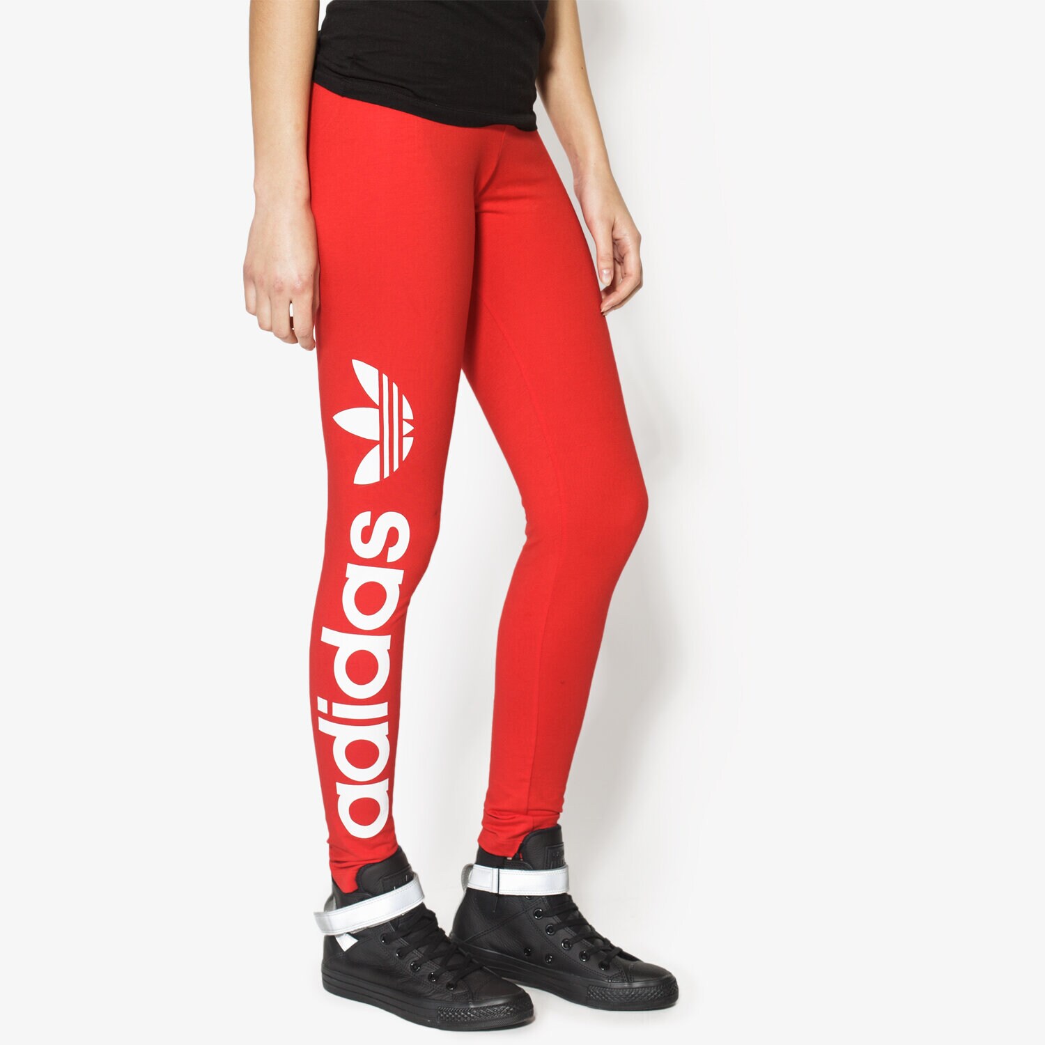 dámské kalhoty ADIDAS KALHOTY  LINEAR LEGGINGS AY8108 ČERVENÁ