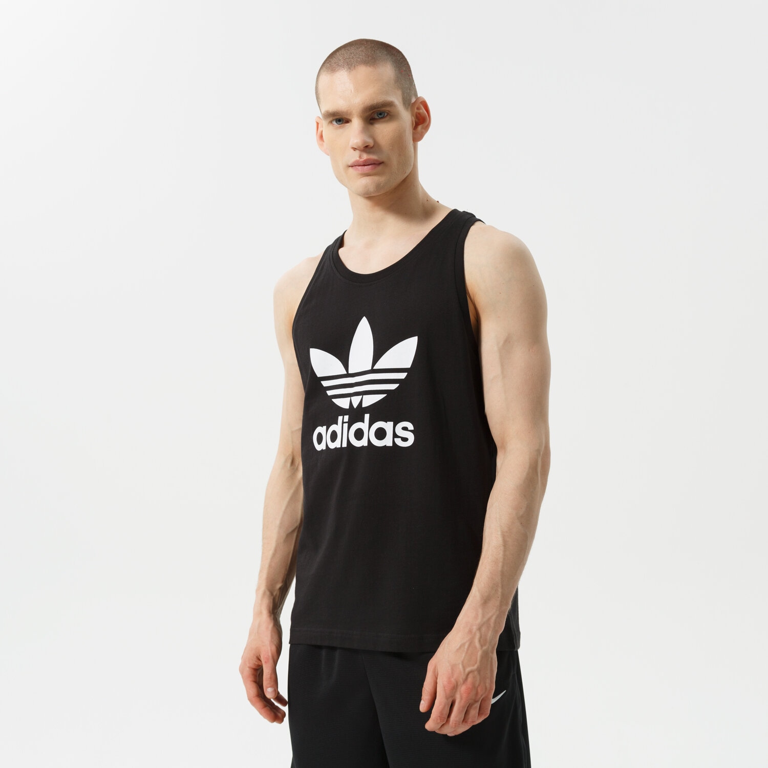 pánská košile ADIDAS TOP TREFOIL H06634 ČERNÁ