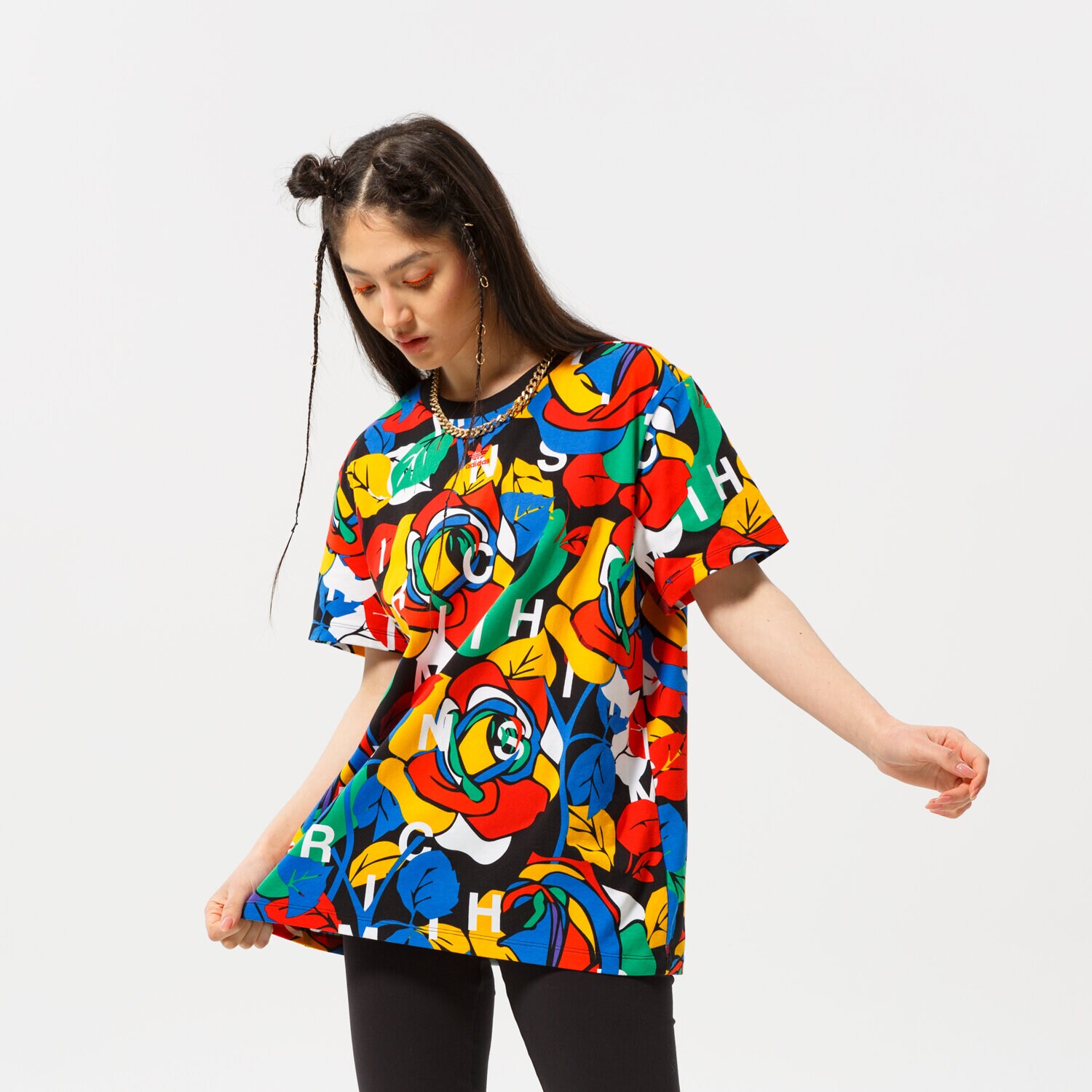 dámské tričko ADIDAS TRIČKO LOOSE HC4474 VÍCEBAREVNÁ
