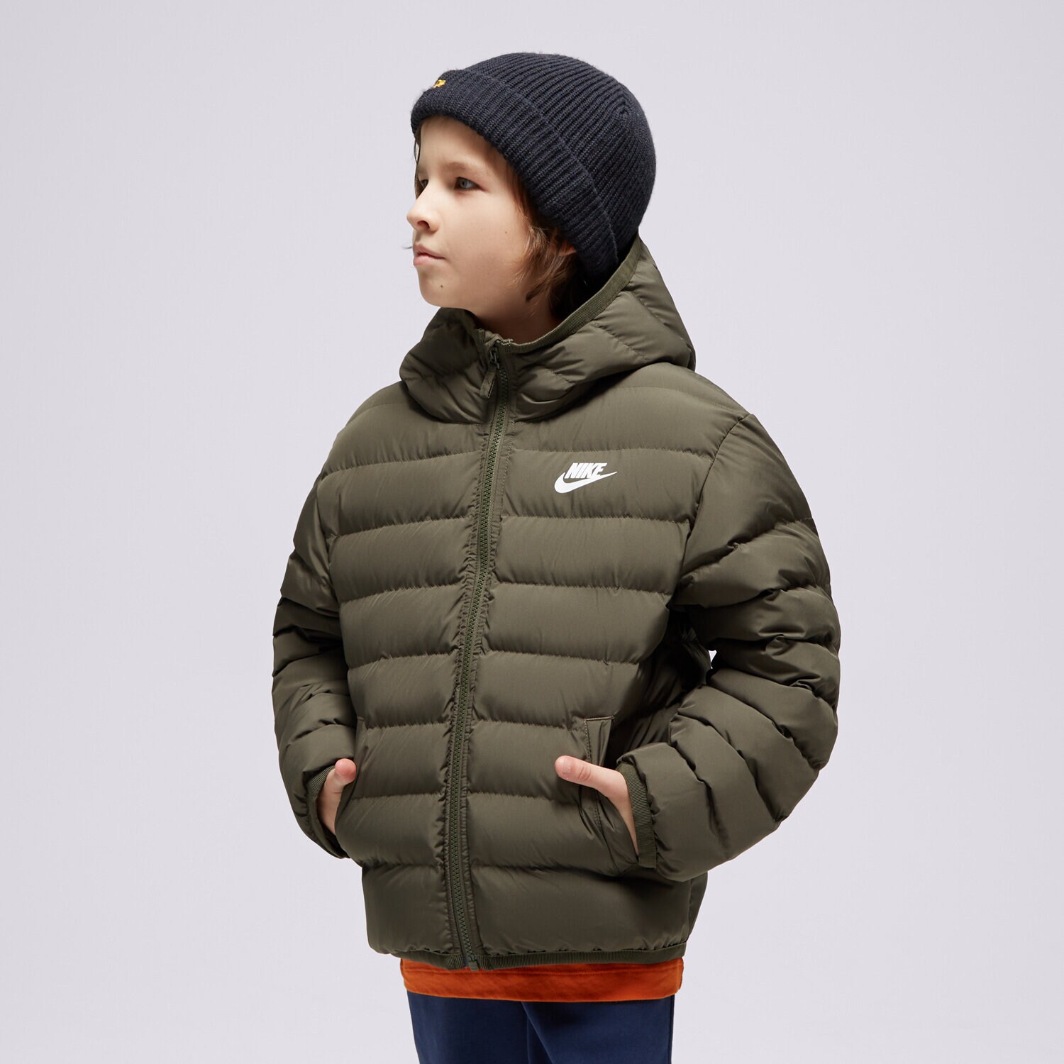 dětské tričko NIKE BUNDA ZIMNÍ K NSW LOW SYNFL HD BOY FD2845-325 KHAKI