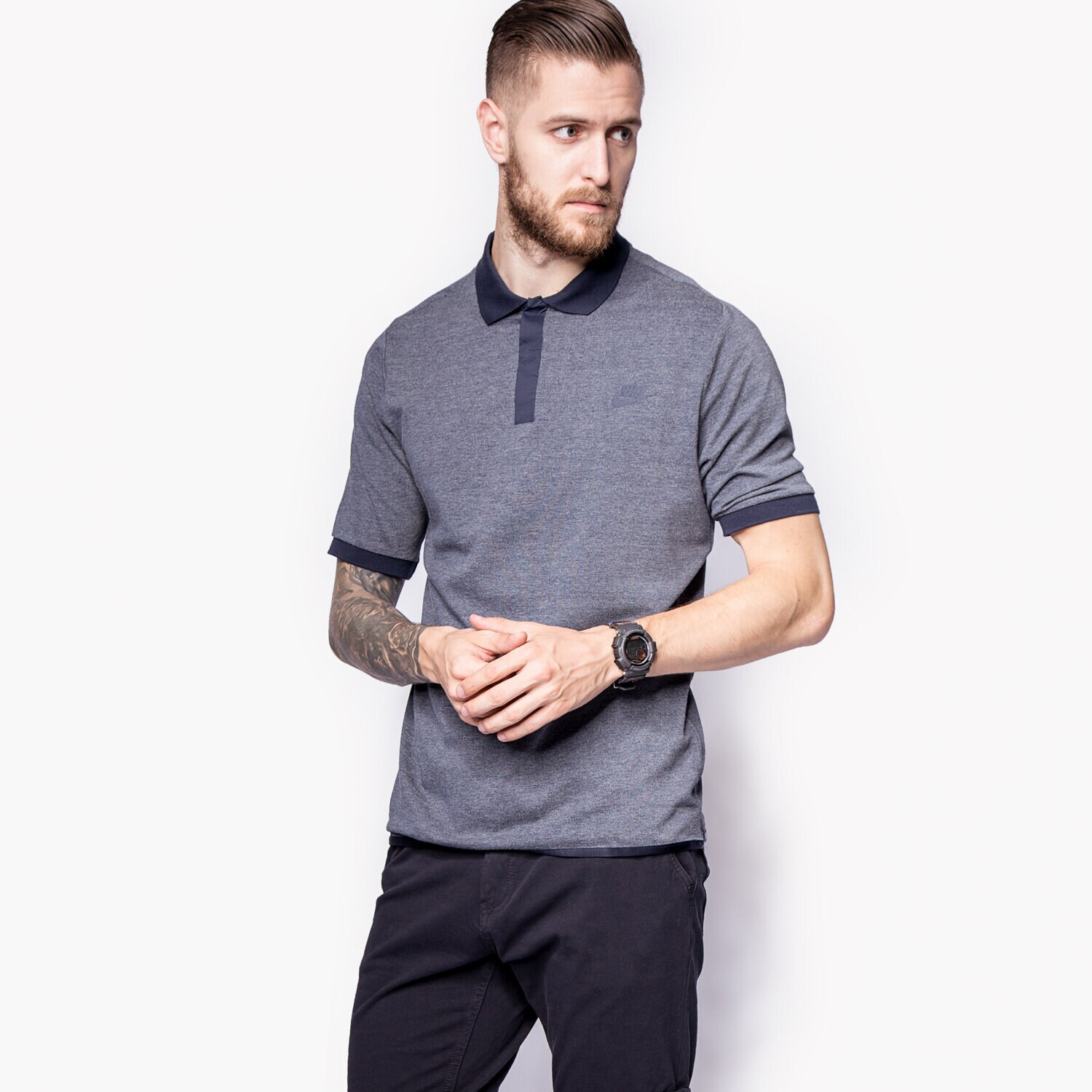 pánské tričko NIKE TRIČKO BONDED TRIČKO 2.0 727342091 TMAVOMODRÁ