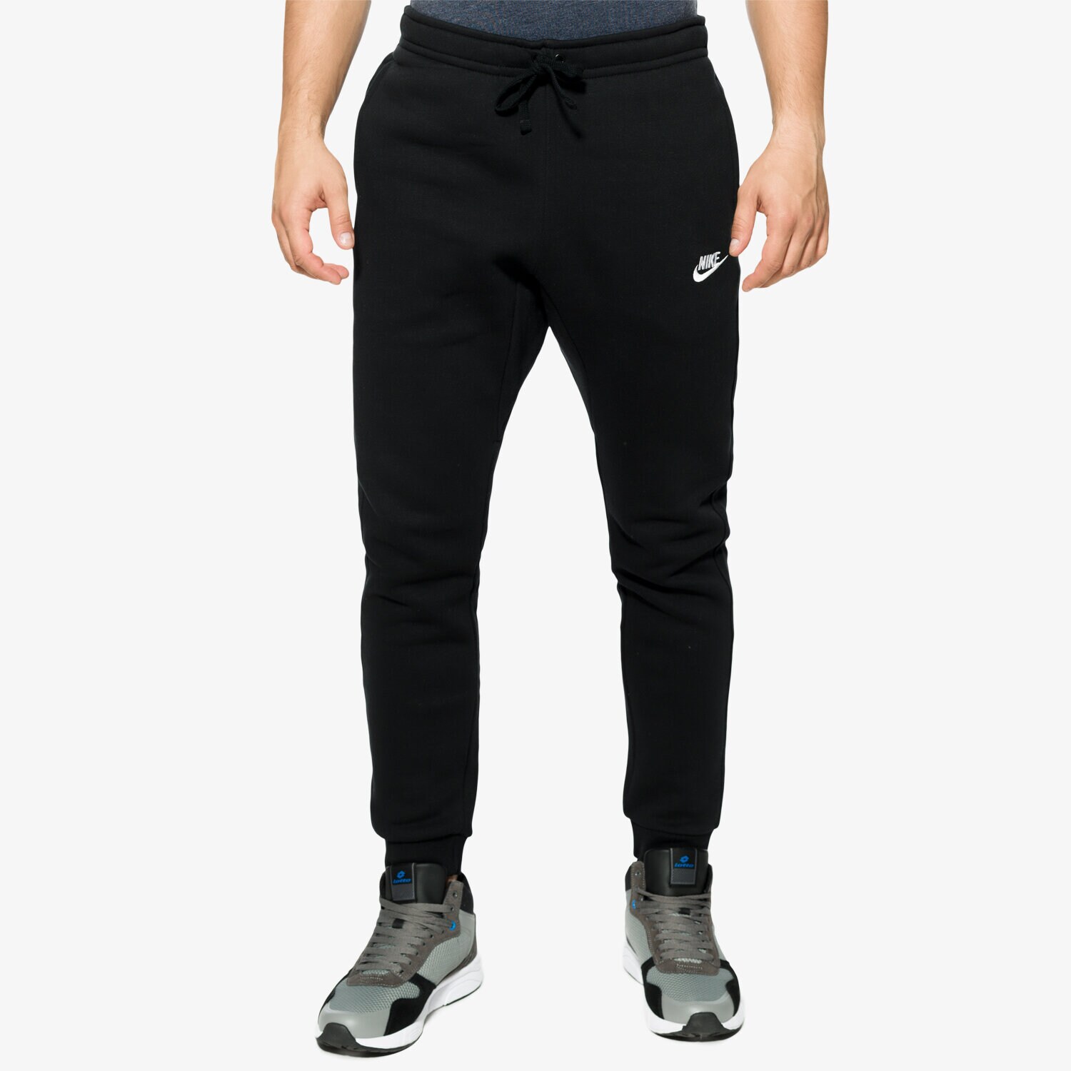 pánské kalhoty NIKE KALHOTY  M NSW JOGGER FLC CLUB 804408010 ČERNÁ