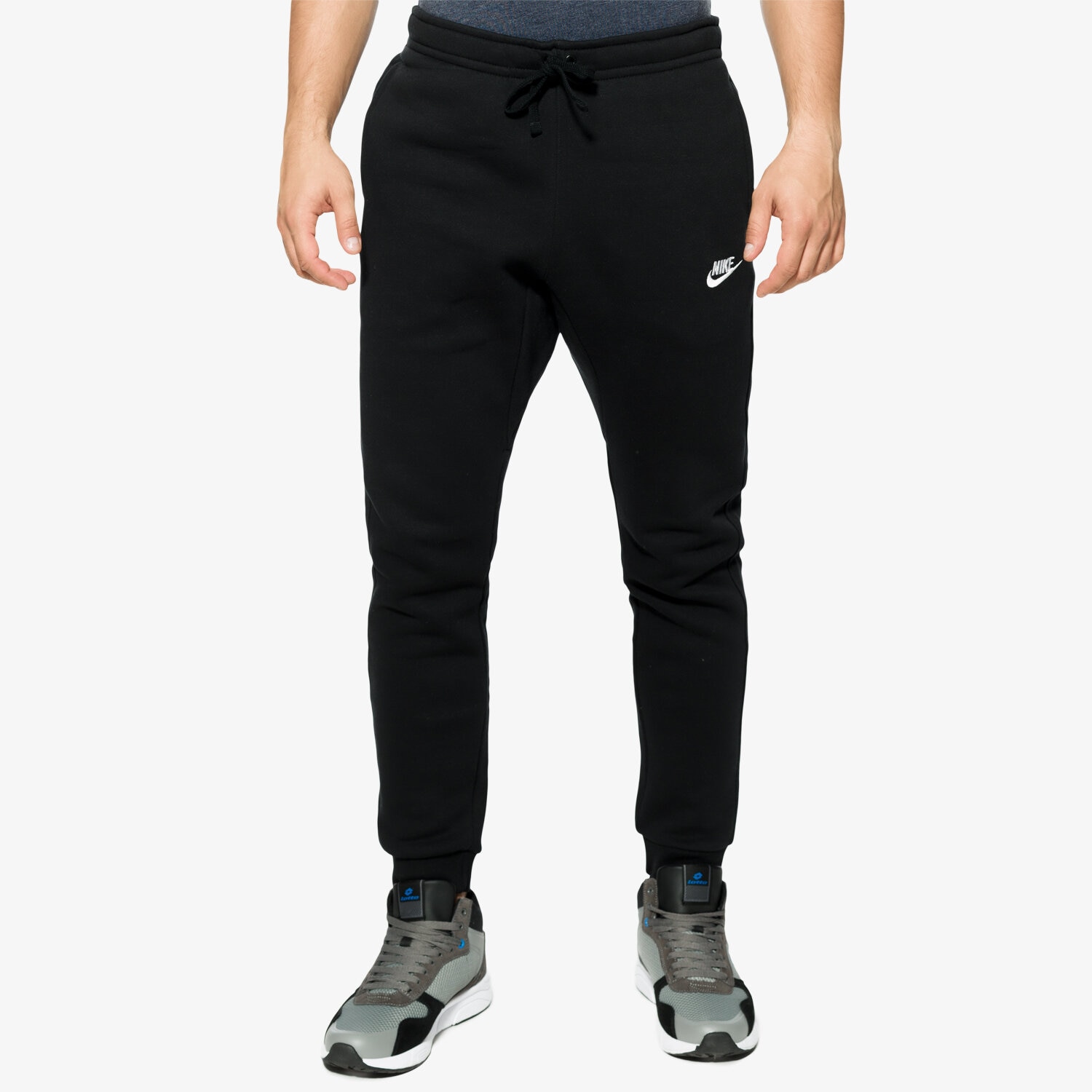 pánské kalhoty NIKE KALHOTY  M NSW JOGGER FLC CLUB 804408010 ČERNÁ
