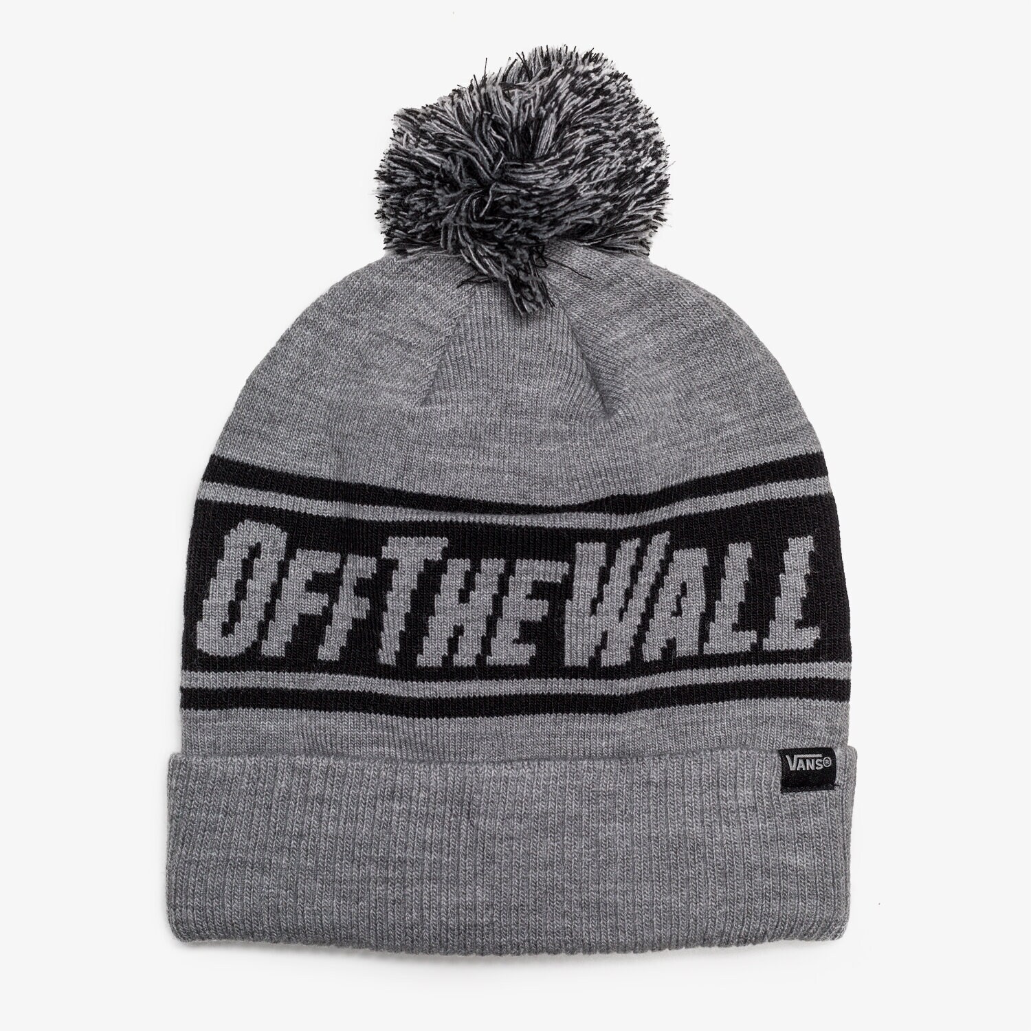 dětská čepice VANS ČEPICE ZIMNÍ OFF THE WALL POM BEANIE VA2X31HTG ŠEDÁ