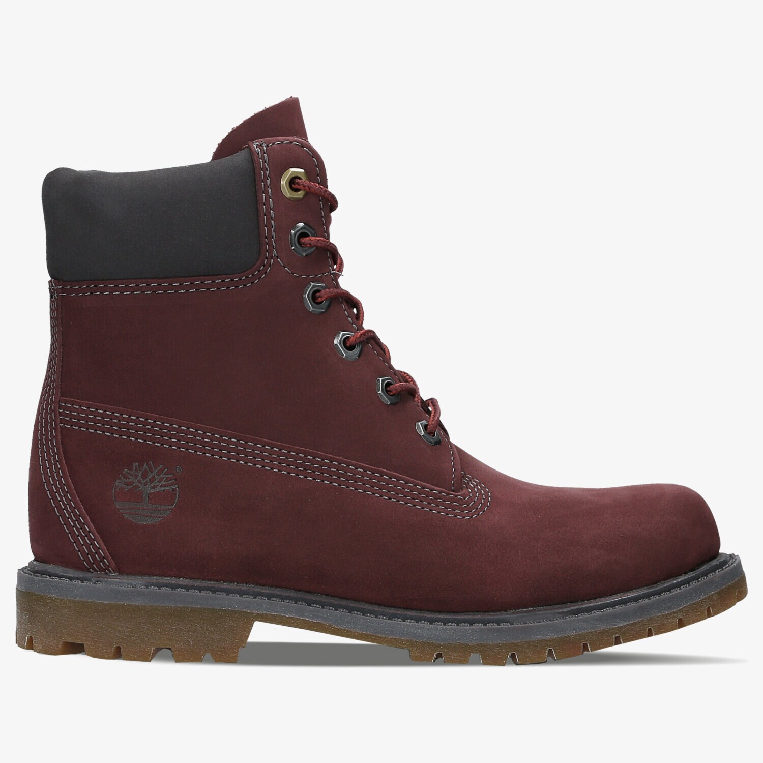 dámské kotníkové boty TIMBERLAND PREMIUM 6 INCH BOOT - W  A18NJ BORDOVÁ