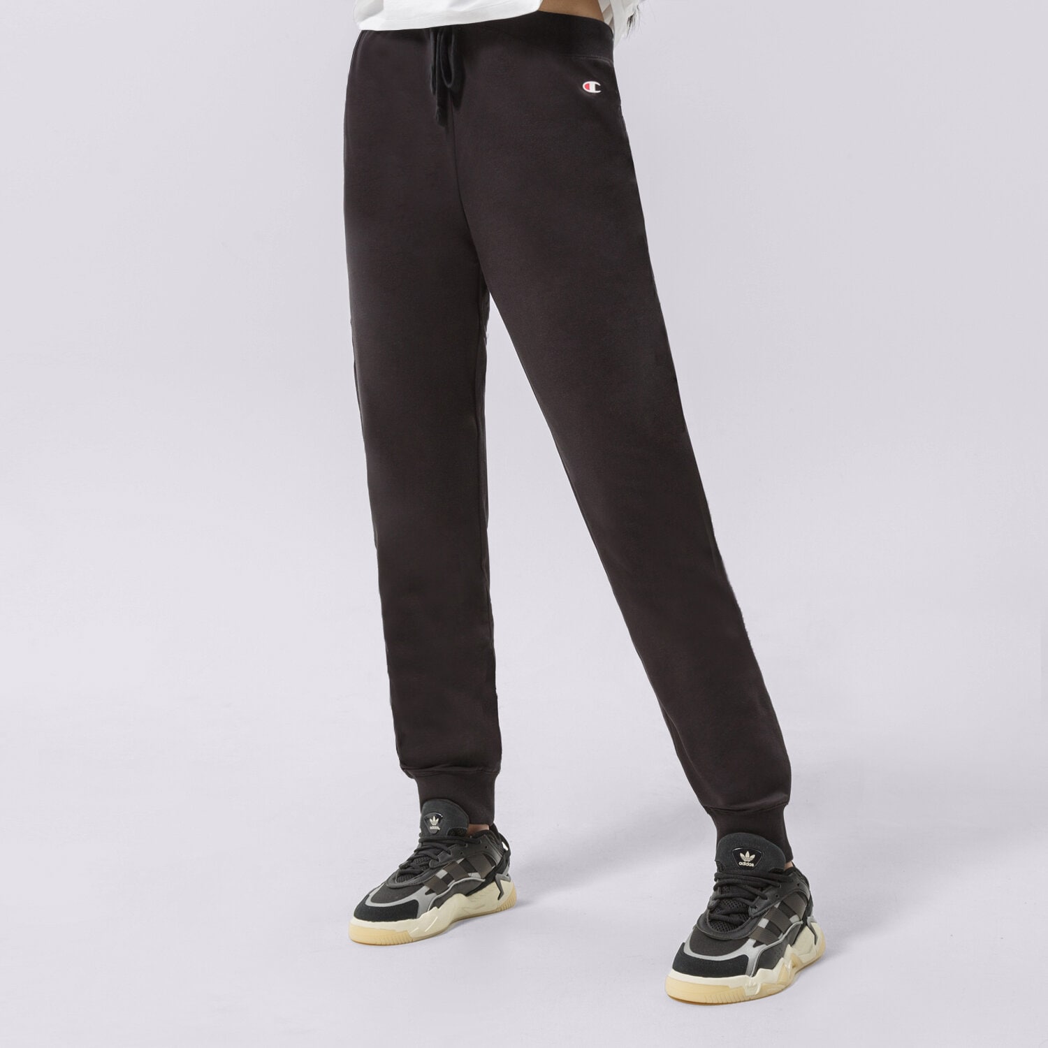 dámské kalhoty CHAMPION KALHOTY  RIB CUFF PANTS 114898KK001 ČERNÁ