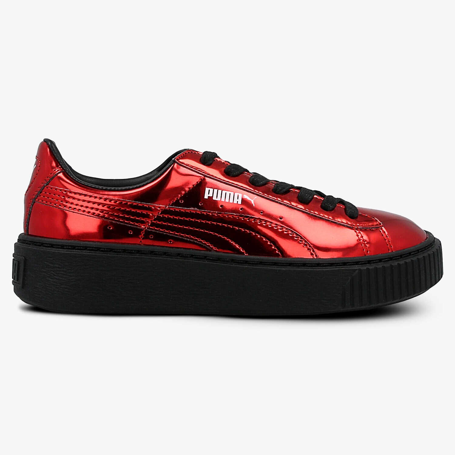 PUMA BASKET PLATFORM METALLIC HIGH 32633905 ČERVENÁ