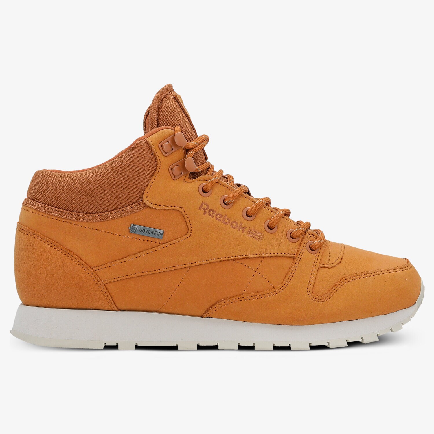pánské tenisky REEBOK CL LTHR MID GORETEX AQ9851 HNĚDÁ