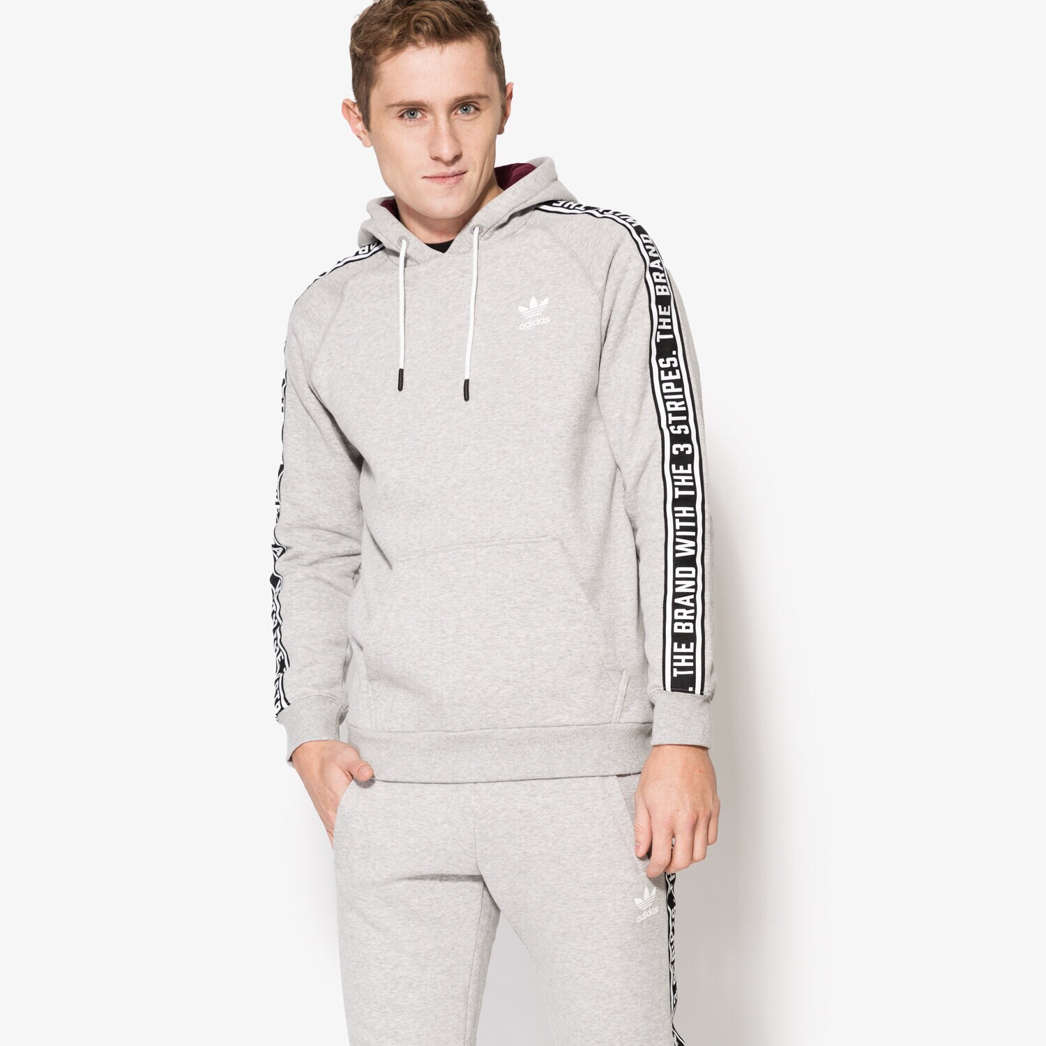 pánská mikina ADIDAS MIKINA ES OTH HOODY AY8270 ŠEDÁ