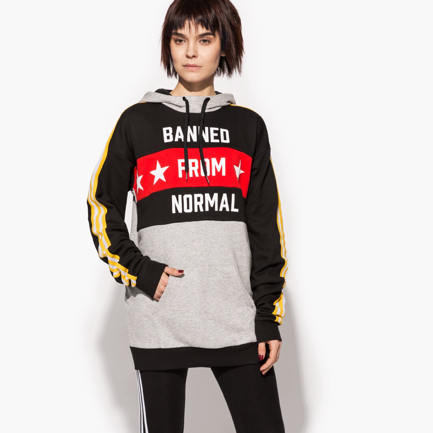 dámská mikina ADIDAS MIKINA HOODED RITA ORA AY7143 VÍCEBAREVNÁ