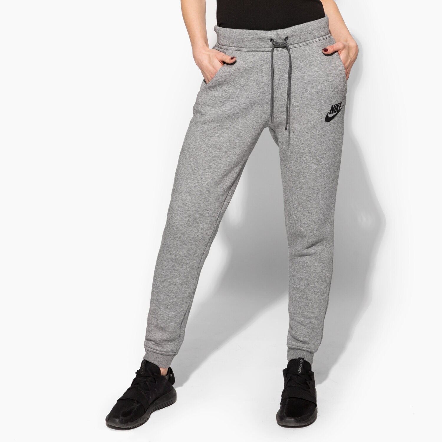 dámské kalhoty NIKE KALHOTY  RALLY PANT REG 828605091 ŠEDÁ