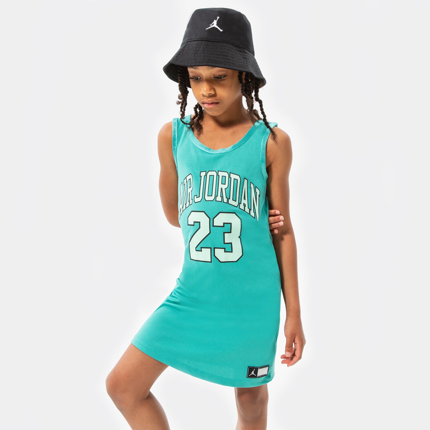 JORDAN ŠATY HBR JERSEY DRESS GIRL 45B320-B5P MODRÁ