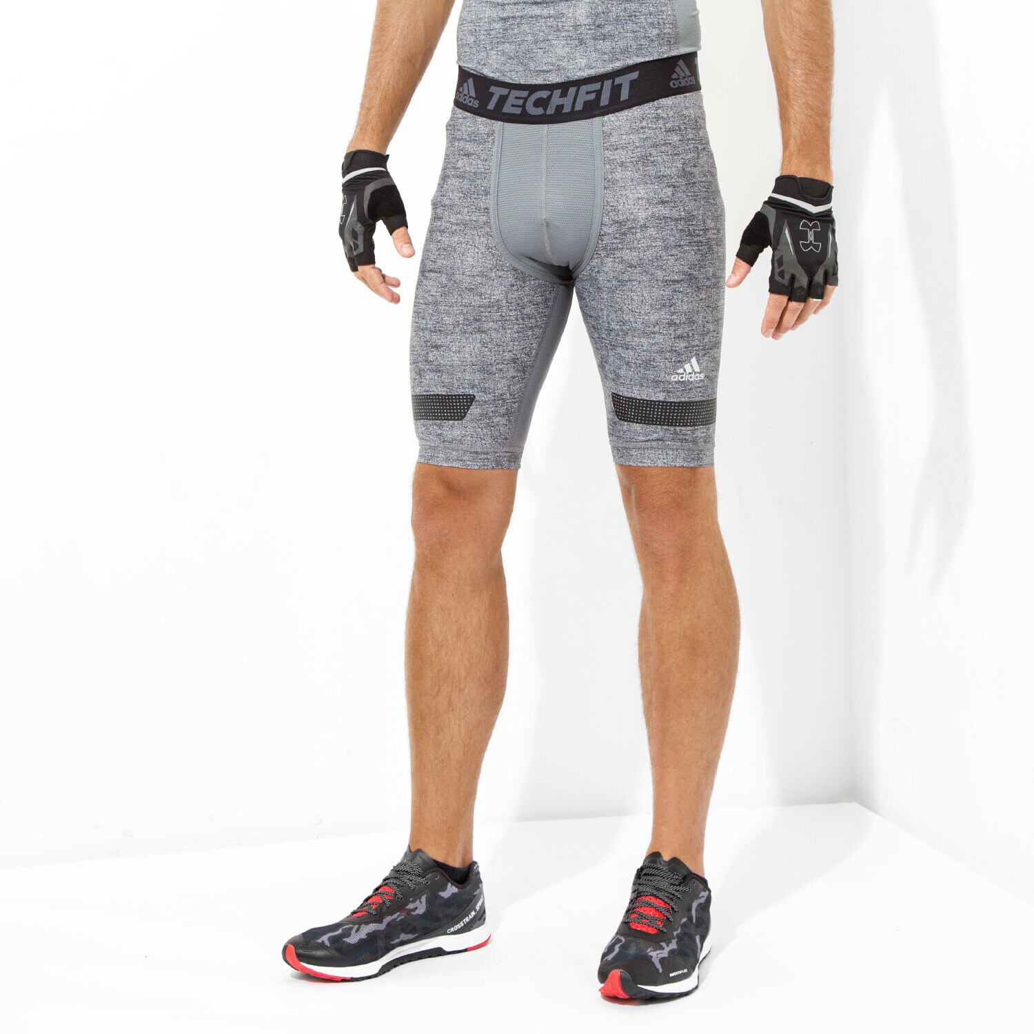pánské kraťasy ADIDAS ŠORTKY  TF CHILL SHORT AJ4927 ŠEDÁ