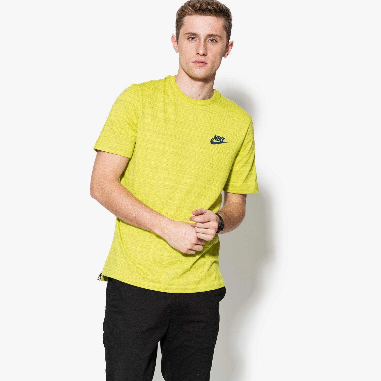 pánské tričko NIKE TRIČKO SS NSW AV15 TOP SS KNIT 837010358 ZELENÁ