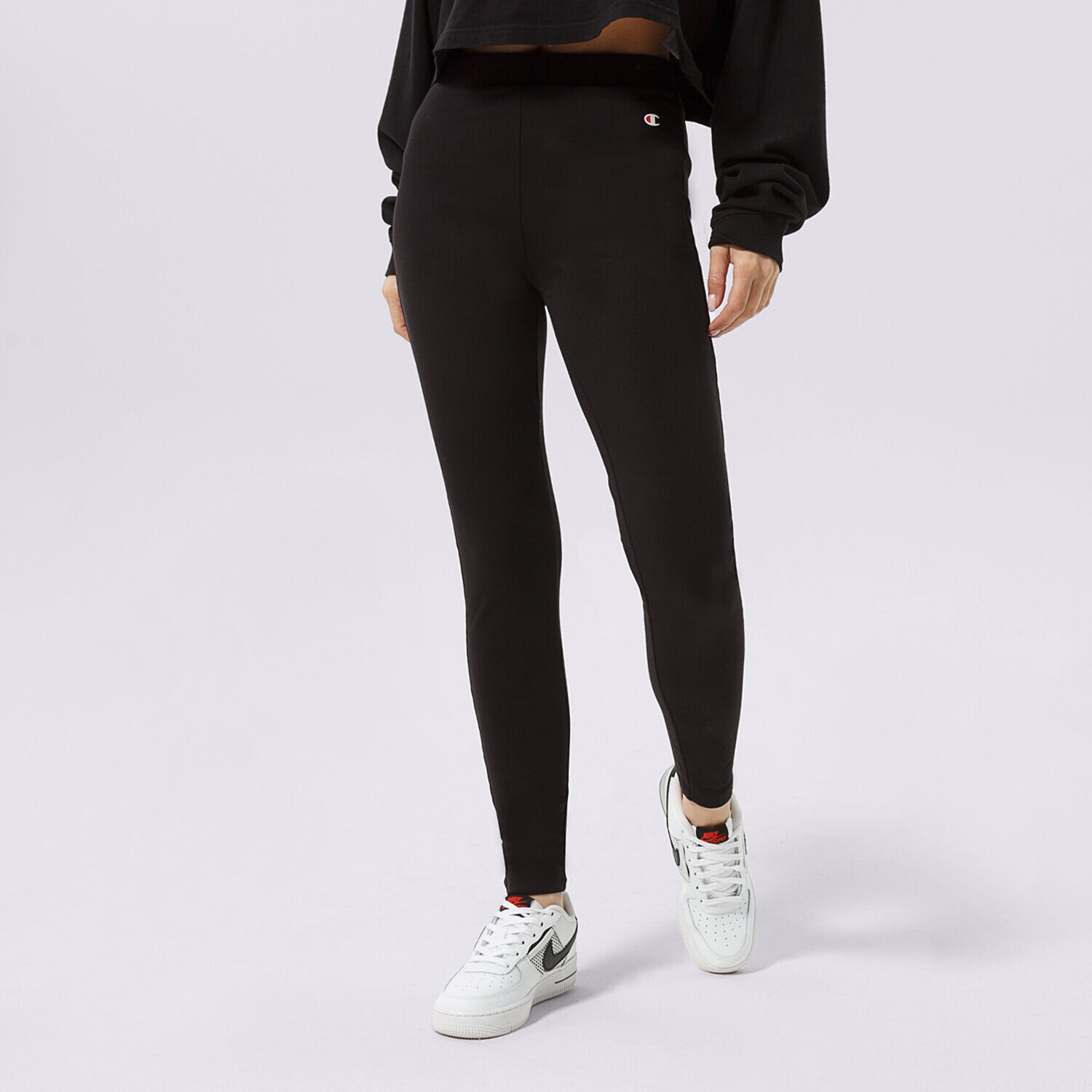 dámské kalhoty CHAMPION LEGGINGS LEGGINGS 114900KK001 ČERNÁ