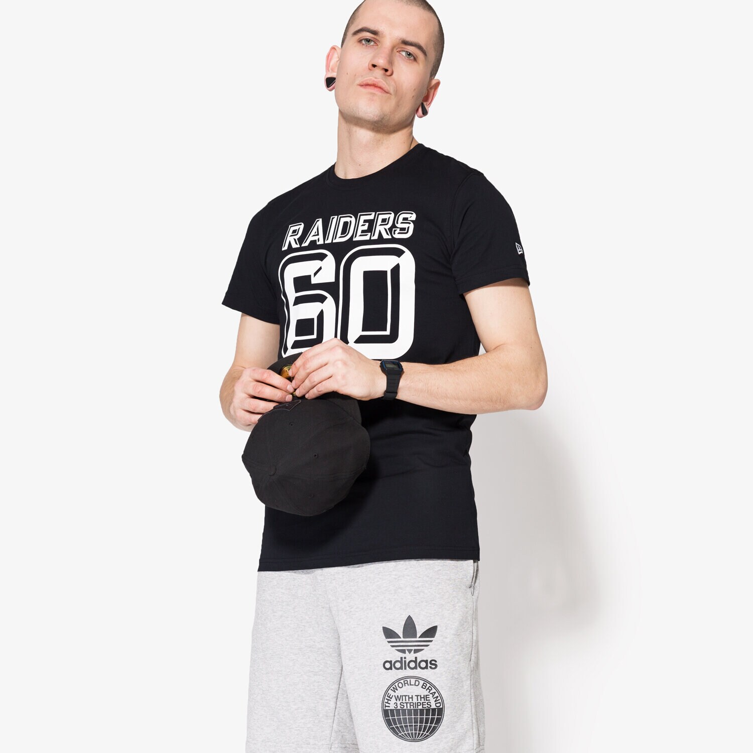 pánské tričko NEW ERA TRIČKO NFL 3D NUMBER TEE OAK RAIDERS BLK 11372509 ČERNÁ
