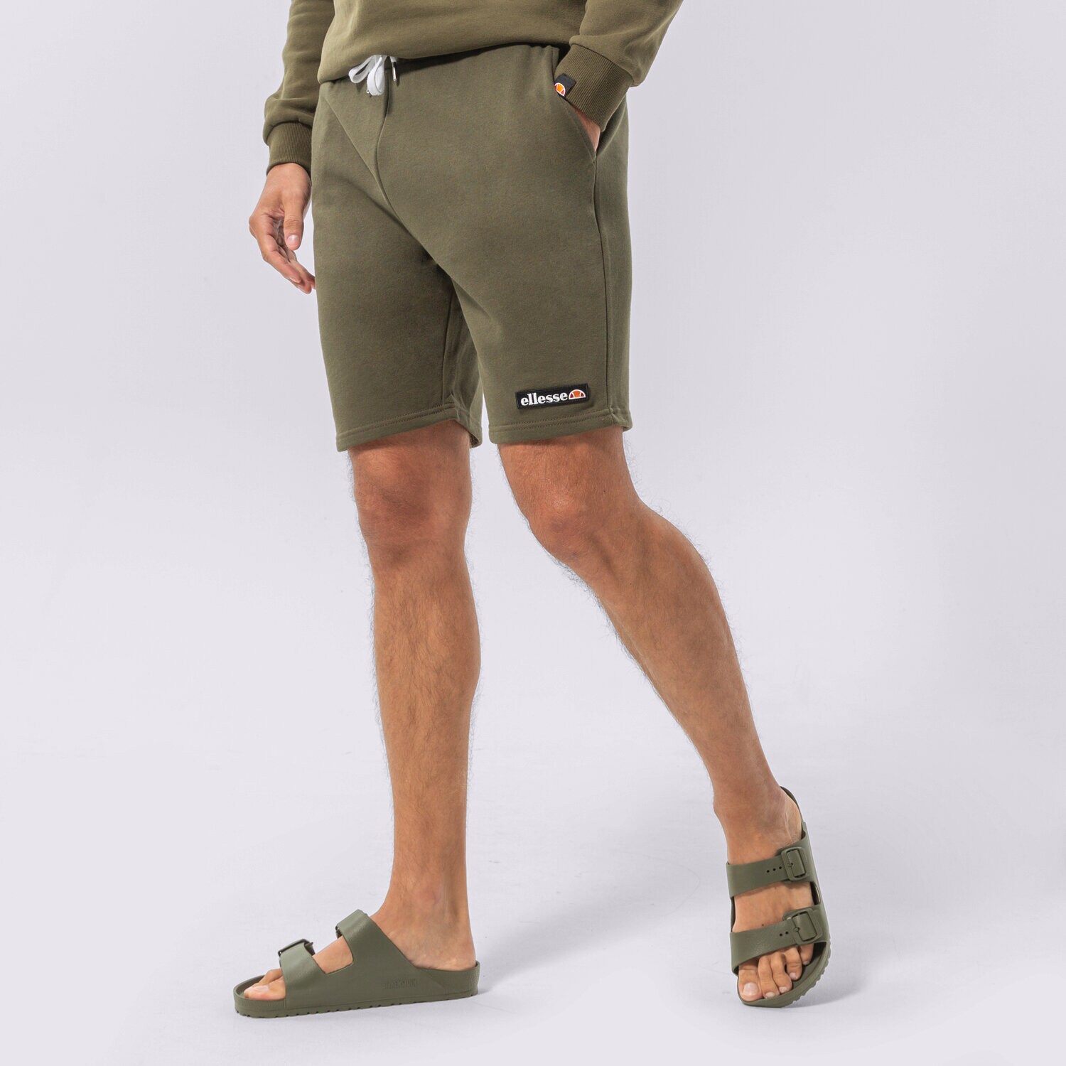 pánské kraťasy ELLESSE ŠORTKY  ALLED SHORT KHAKI SMG17112506 KHAKI