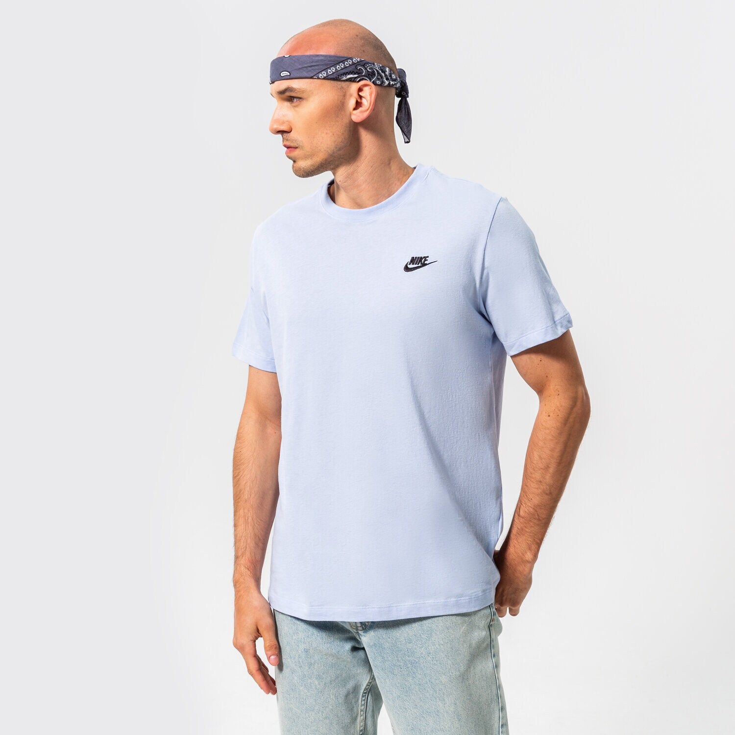 pánské tričko NIKE TRIČKO SPORTSWEAR CLUB FLEECE AR4997-548 MODRÁ