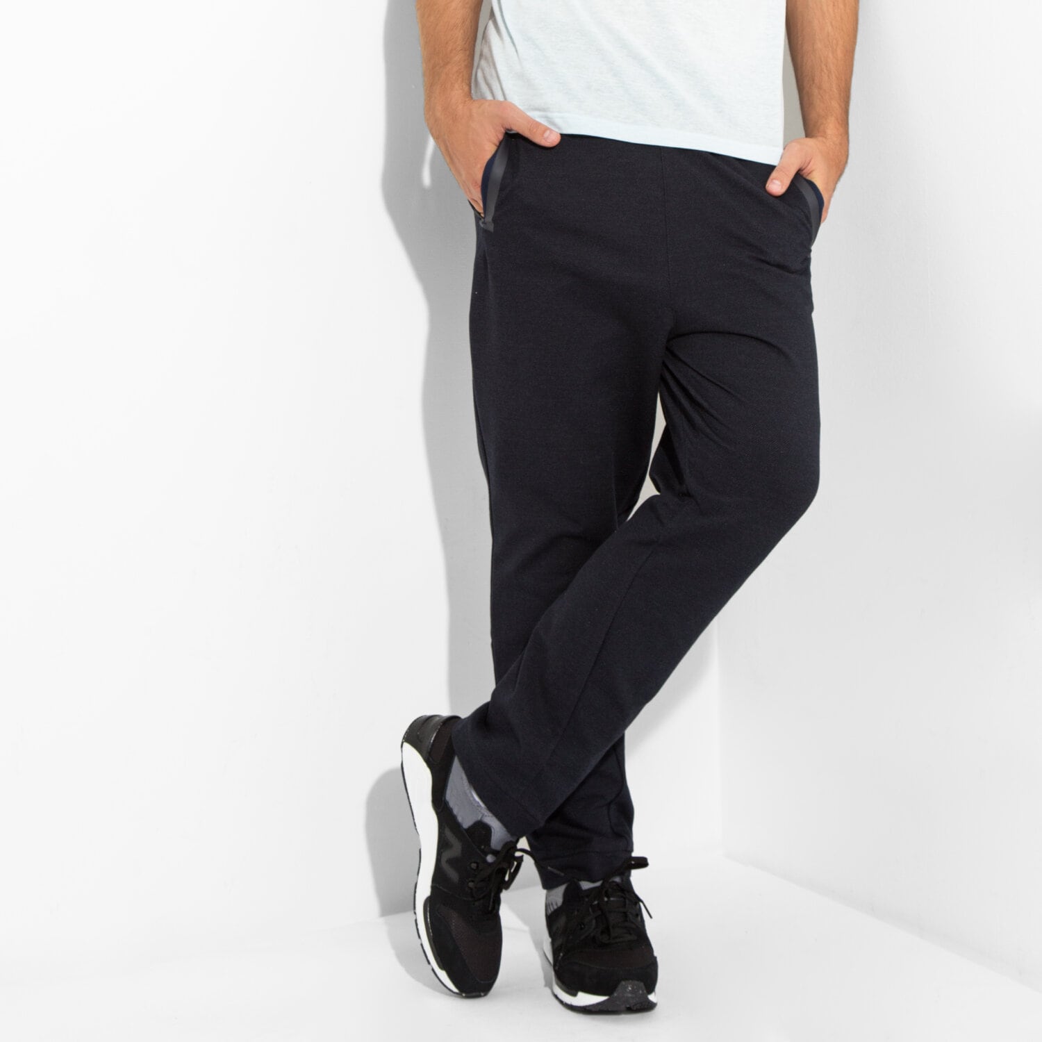 pánské kalhoty ADIDAS KALHOTY  DENIM PANT S94797 TMAVOMODRÁ