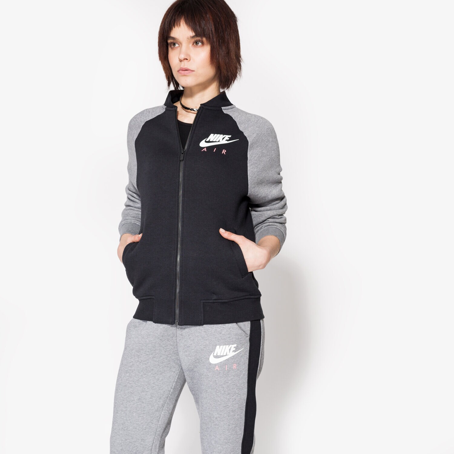 dámská mikina NIKE MIKINA NSW RALLY JKT AIR 856863010 ŠEDÁ