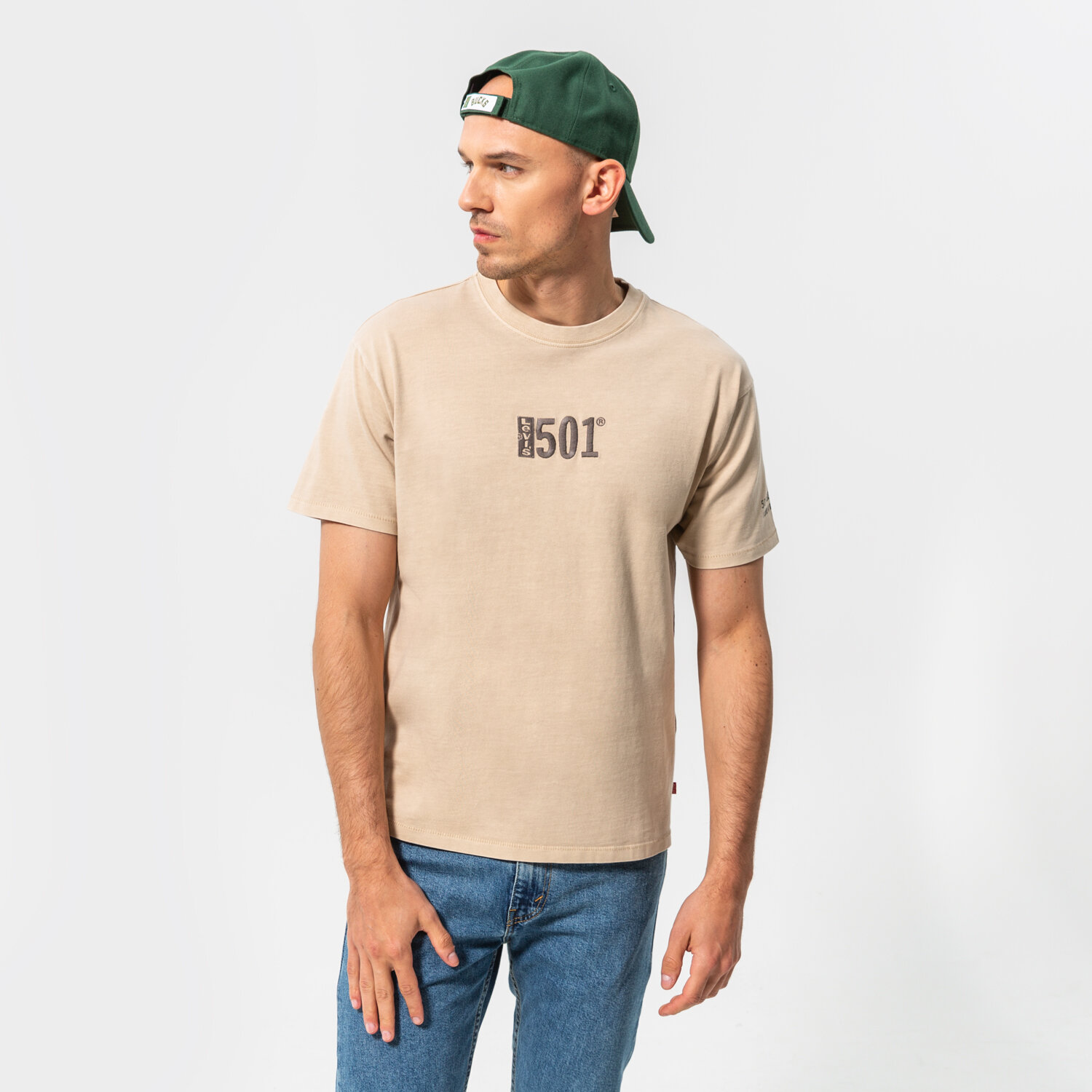 pánské tričko LEVI'S TRIČKO VINTAGE FIT GRAPHIC TEE 87373-0041 BÉŽOVÁ
