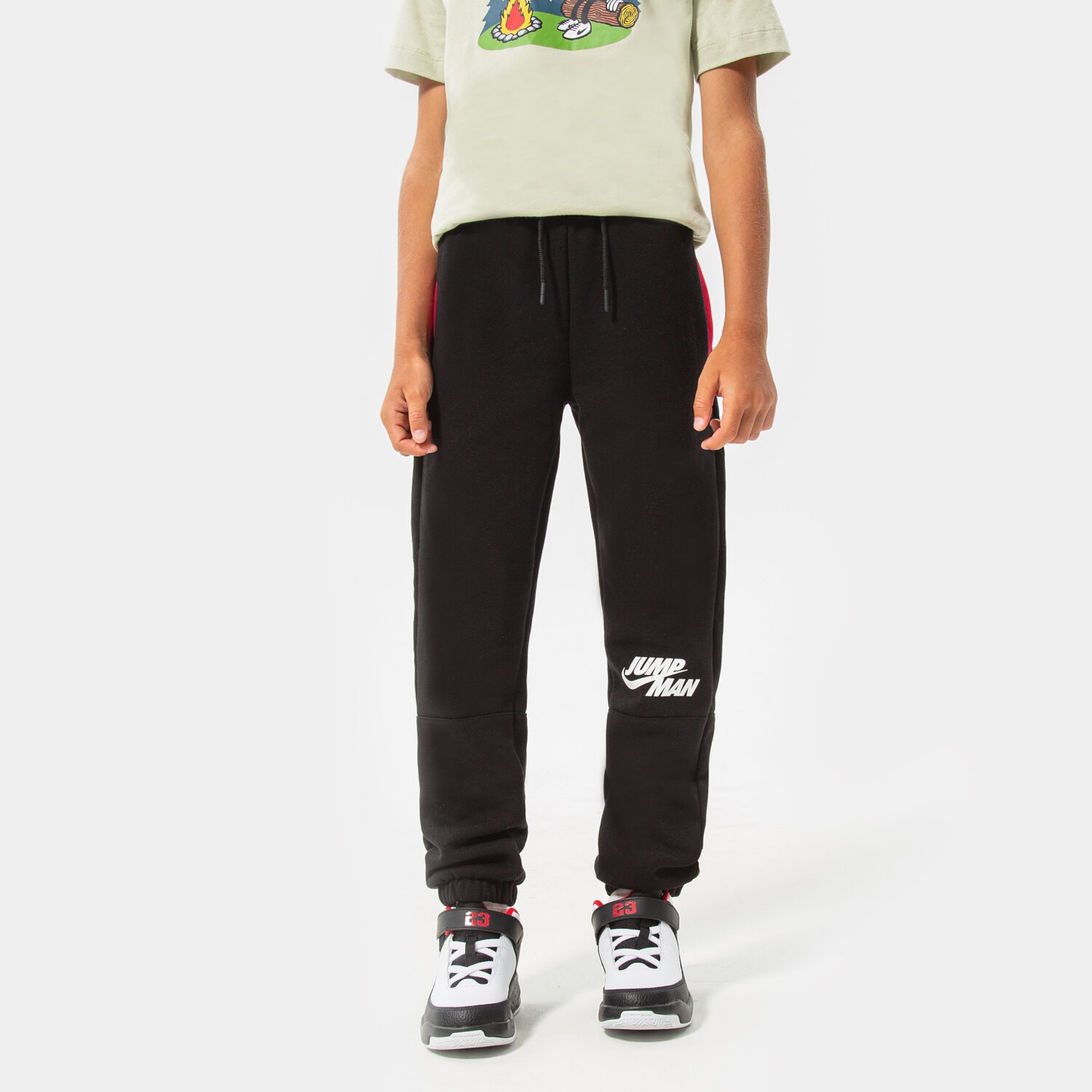 dětské kalhoty JORDAN KALHOTY  JUMPMAN X NIKE FLC PANT BOY 95B134-023 ČERNÁ