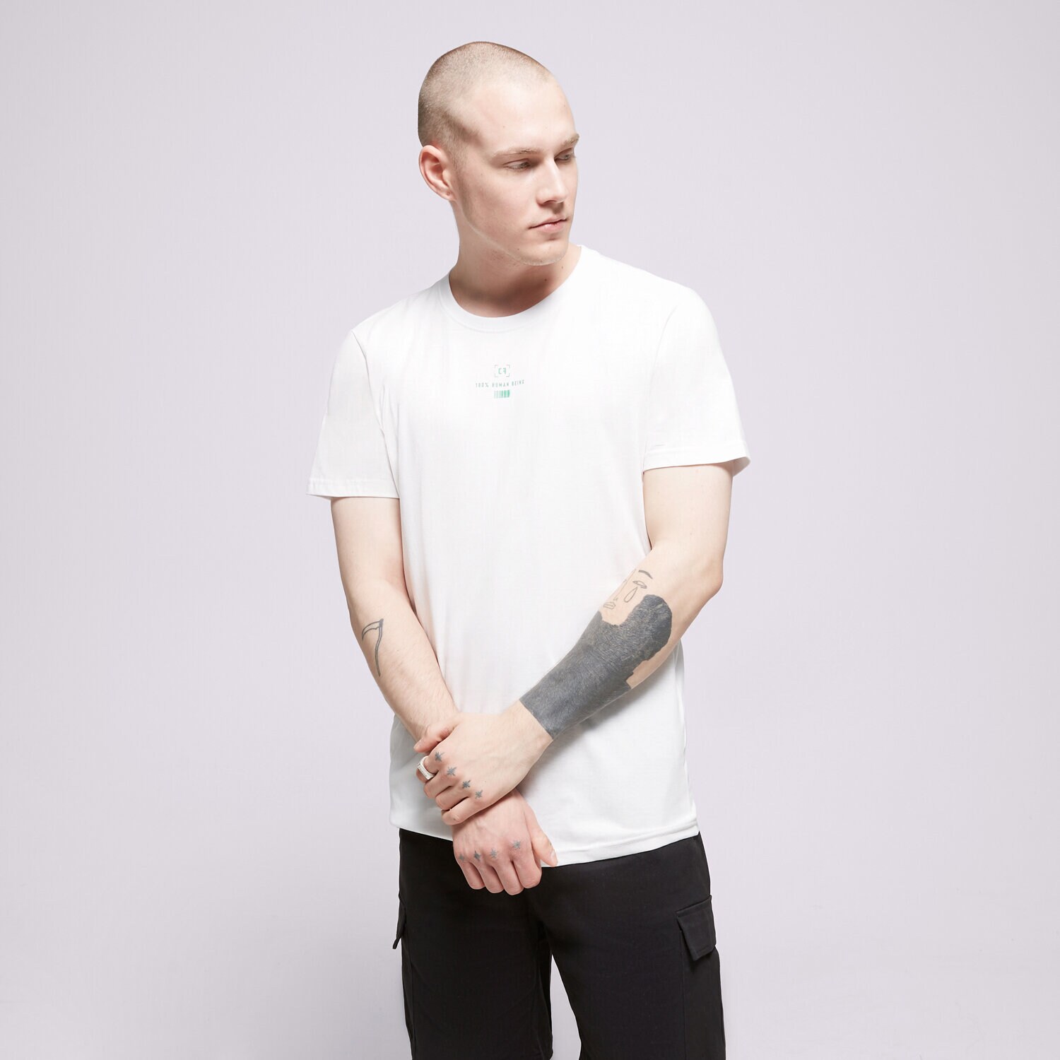 pánské tričko CONFRONT TRIČKO ESSENTIAL WHITE CF123TSM73001 BÍLÁ