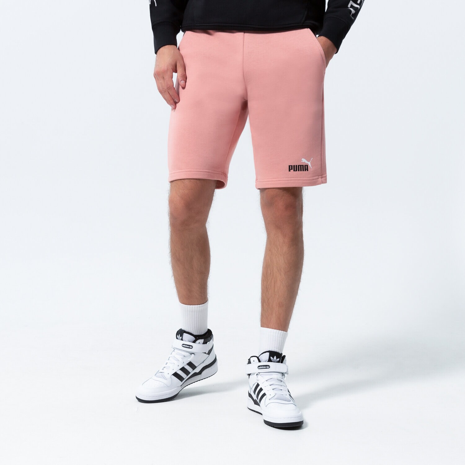 pánské kraťasy PUMA ŠORTKY  ESS+ 2 COL SHORTS 10" 586766 24 korálová
