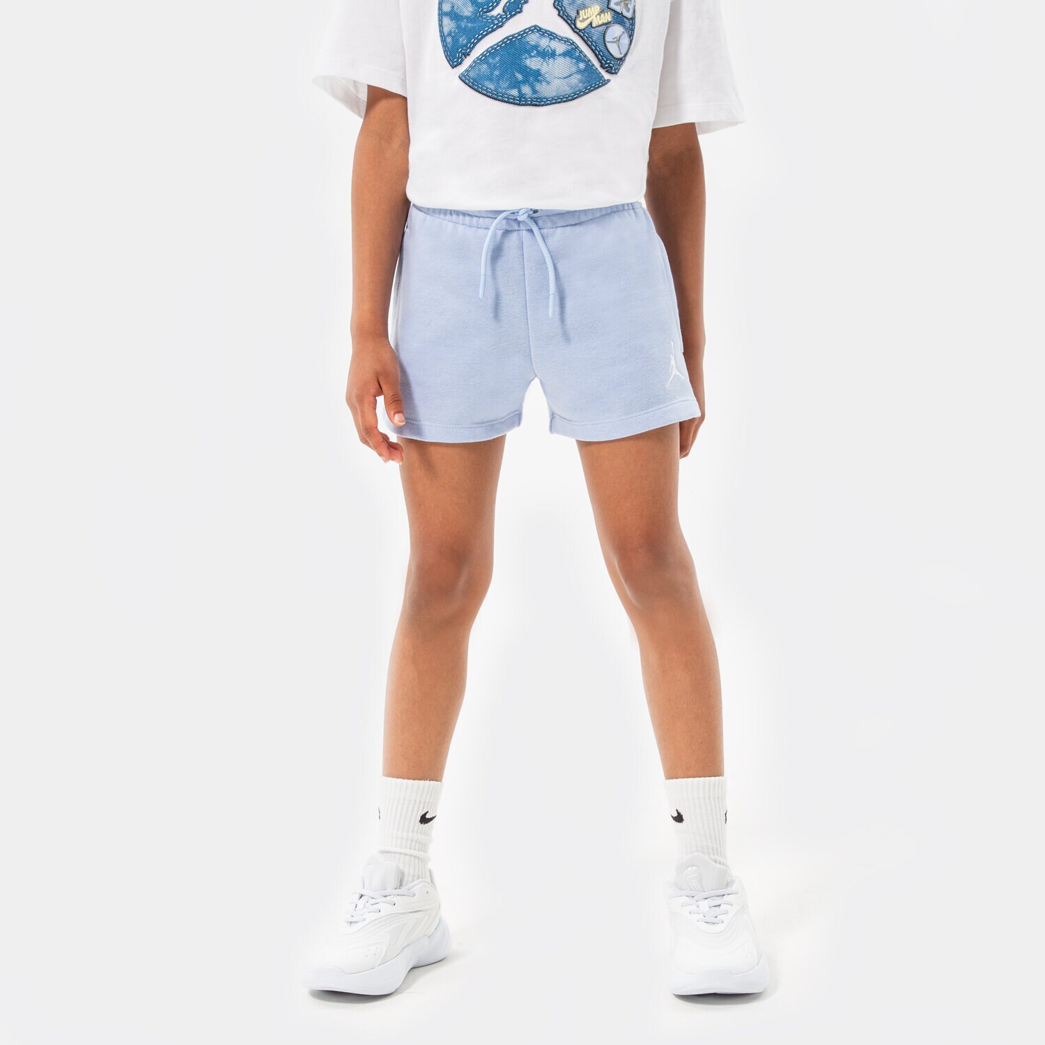 JORDAN ŠORTKY  ESSENTIALS SHORTS GIRL 45A771-C8H MODRÁ