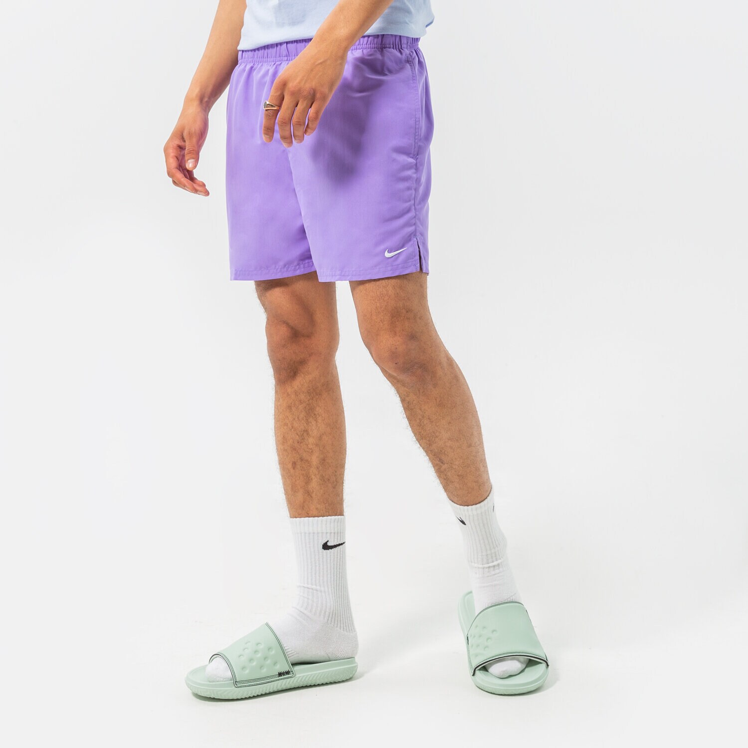 pánské kraťasy NIKESWIM ŠORTKY  ESSENTIAL 5" NESSA560531 FIALOVÁ