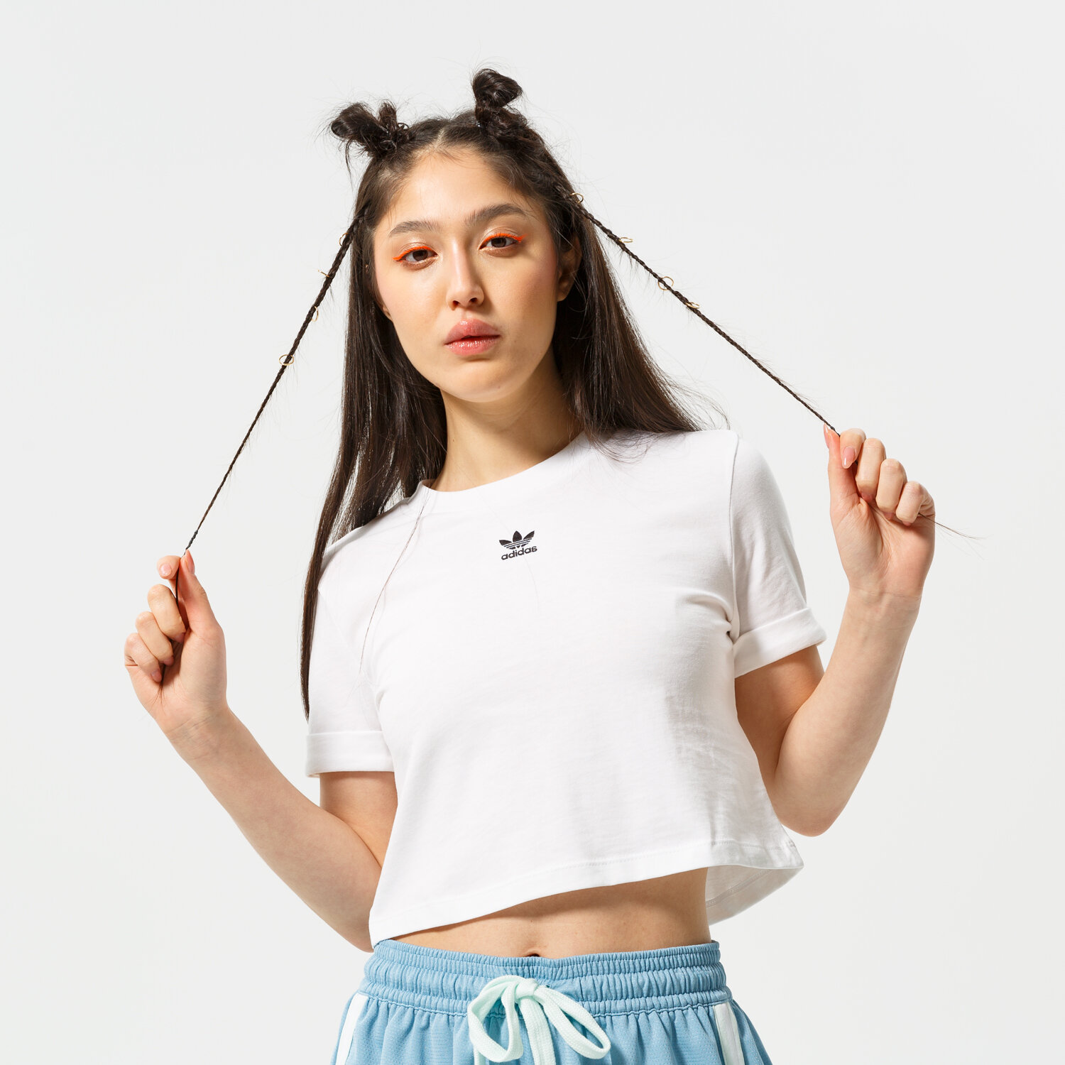 dámský top ADIDAS TOP CROP TOP GN2803 BÍLÁ