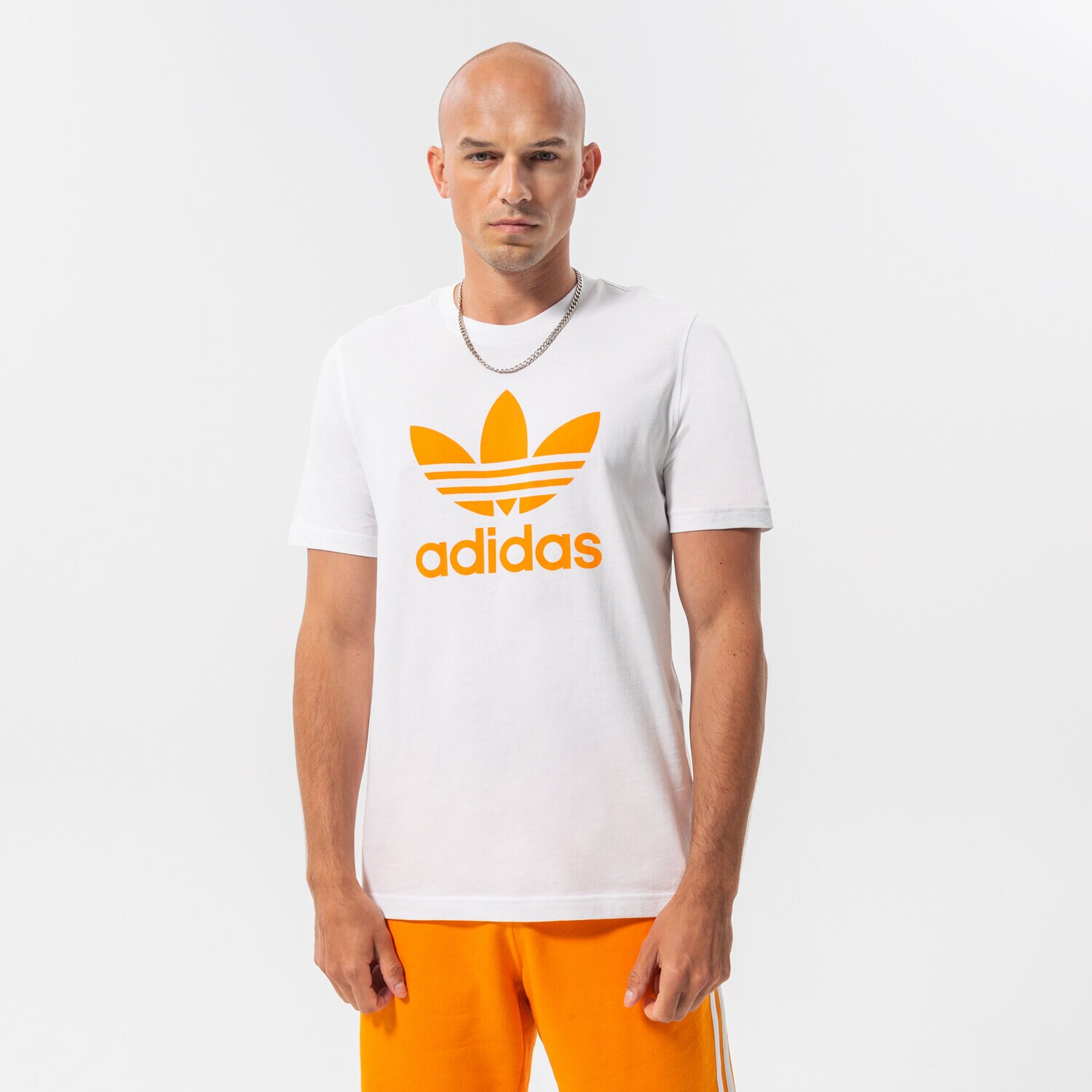 pánské tričko ADIDAS TRIČKO TREFOIL HE9510 BÍLÁ