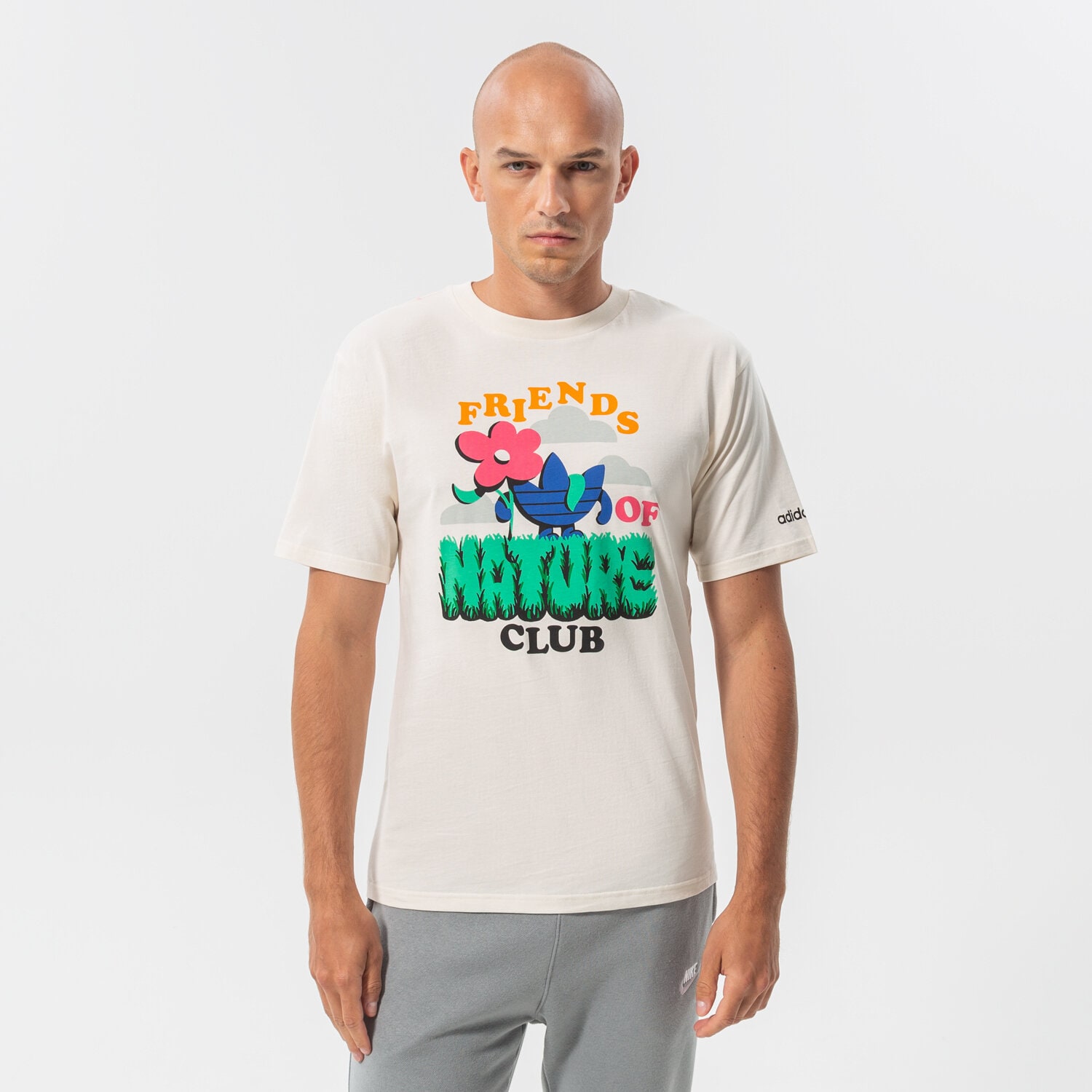 pánské tričko ADIDAS TRIČKO FRIENDS OF NATU HC2141 BÍLÁ