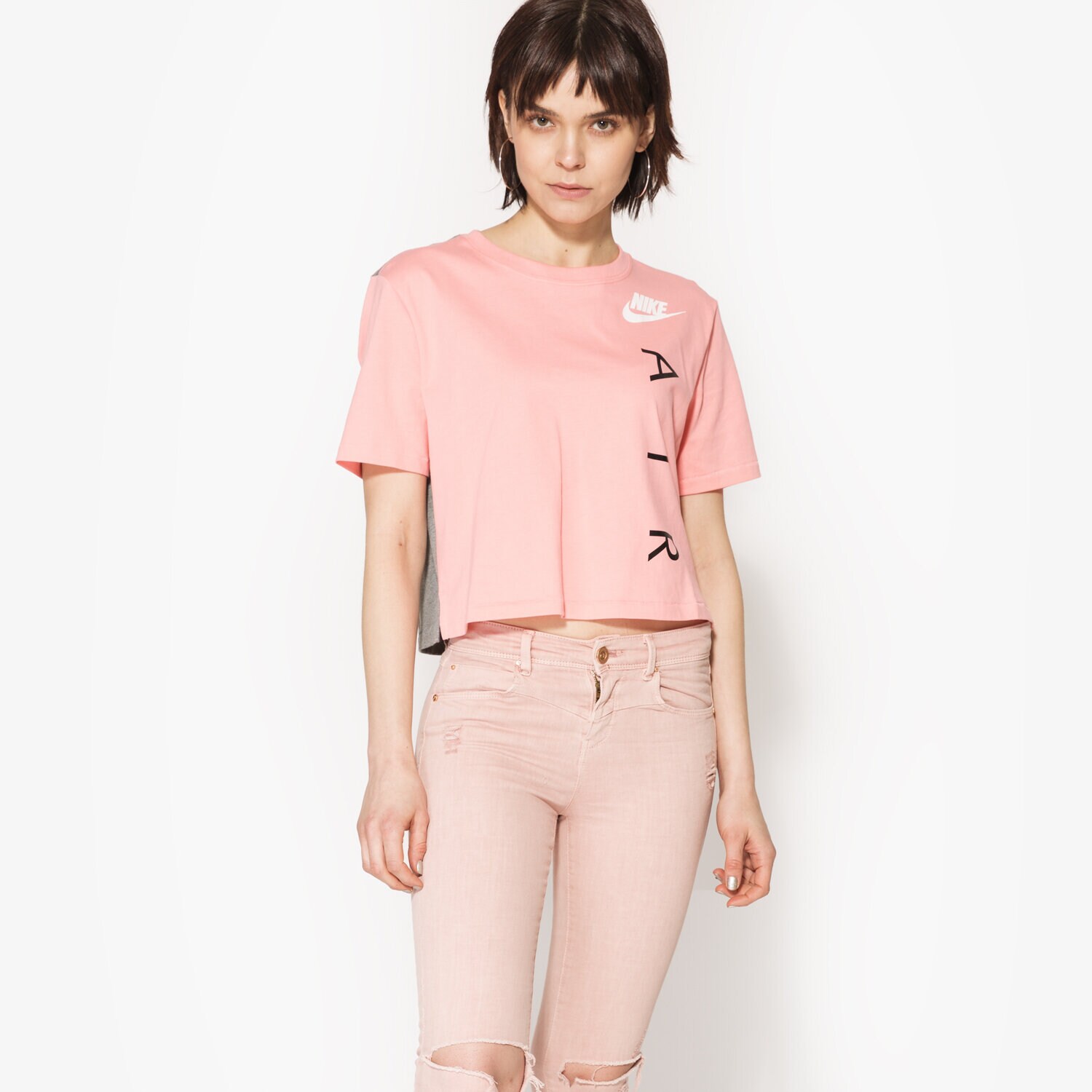 dámské tričko NIKE TRIČKO SS NSW TOP AIR 856867808 RŮŽOVÁ