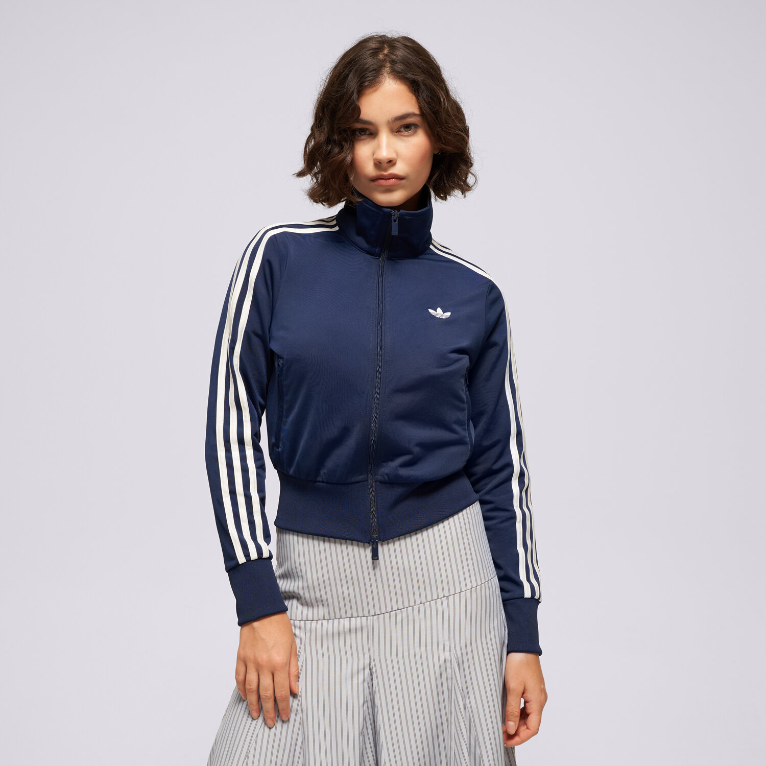 dámská mikina ADIDAS MIKINA ROZEPÍNACÍ FB CLASSIC TT KV9551 TMAVOMODRÁ