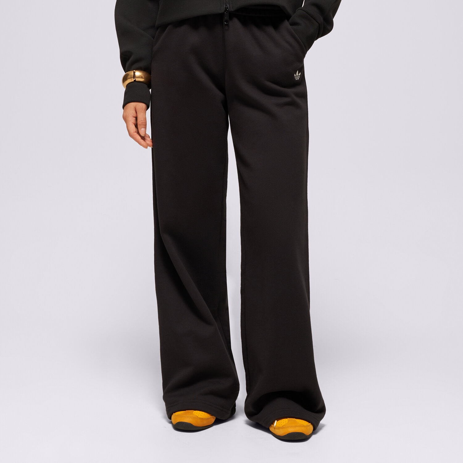 dámské kalhoty ADIDAS KALHOTY  ESS WL PANT FT KR9177 ČERNÁ