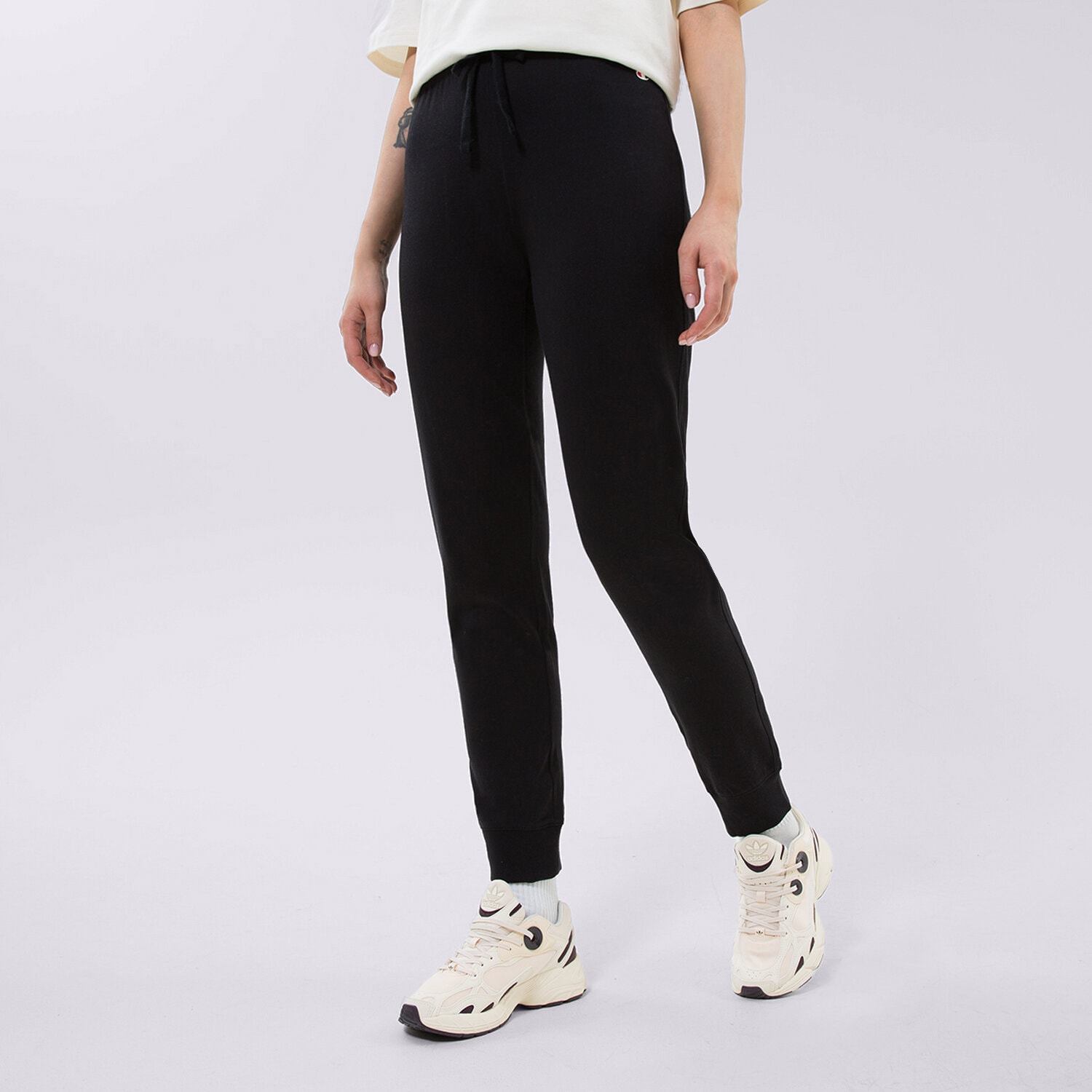 dámské kalhoty CHAMPION KALHOTY  RIB CUFF PANTS 114907KK001 ČERNÁ