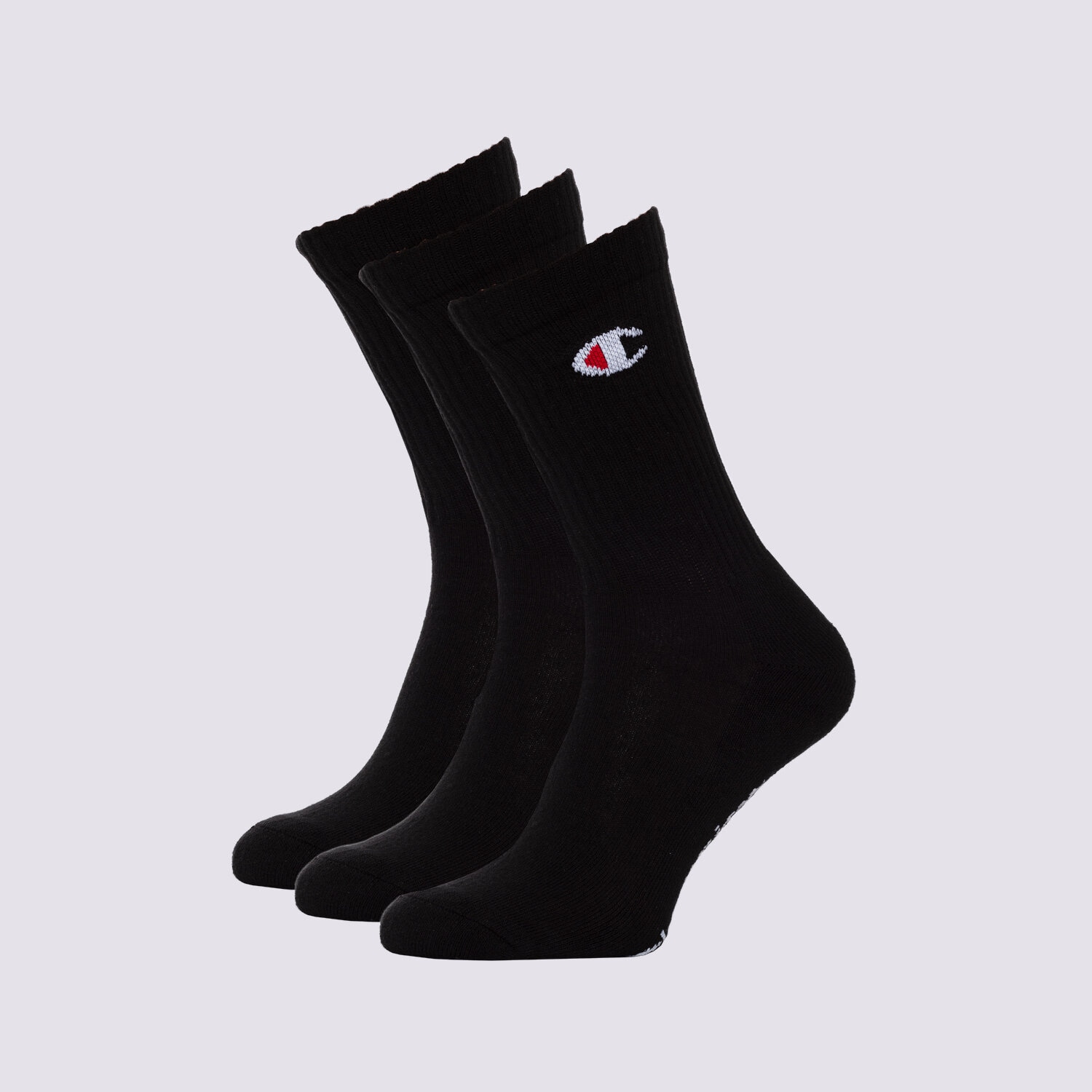 dámské ponožky CHAMPION PONOŽKY 3PK CREW SOCKS U24558KK001 ČERNÁ