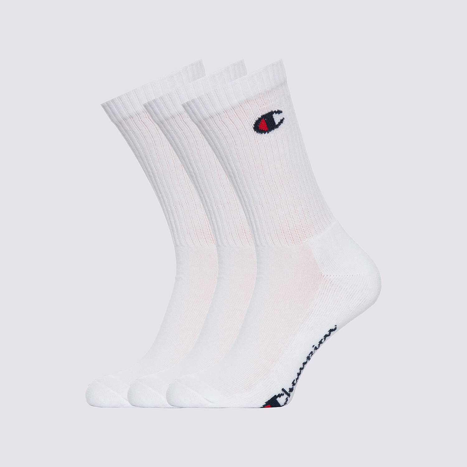 dámské ponožky CHAMPION PONOŽKY 3PK CREW SOCKS U24558WW001 BÍLÁ