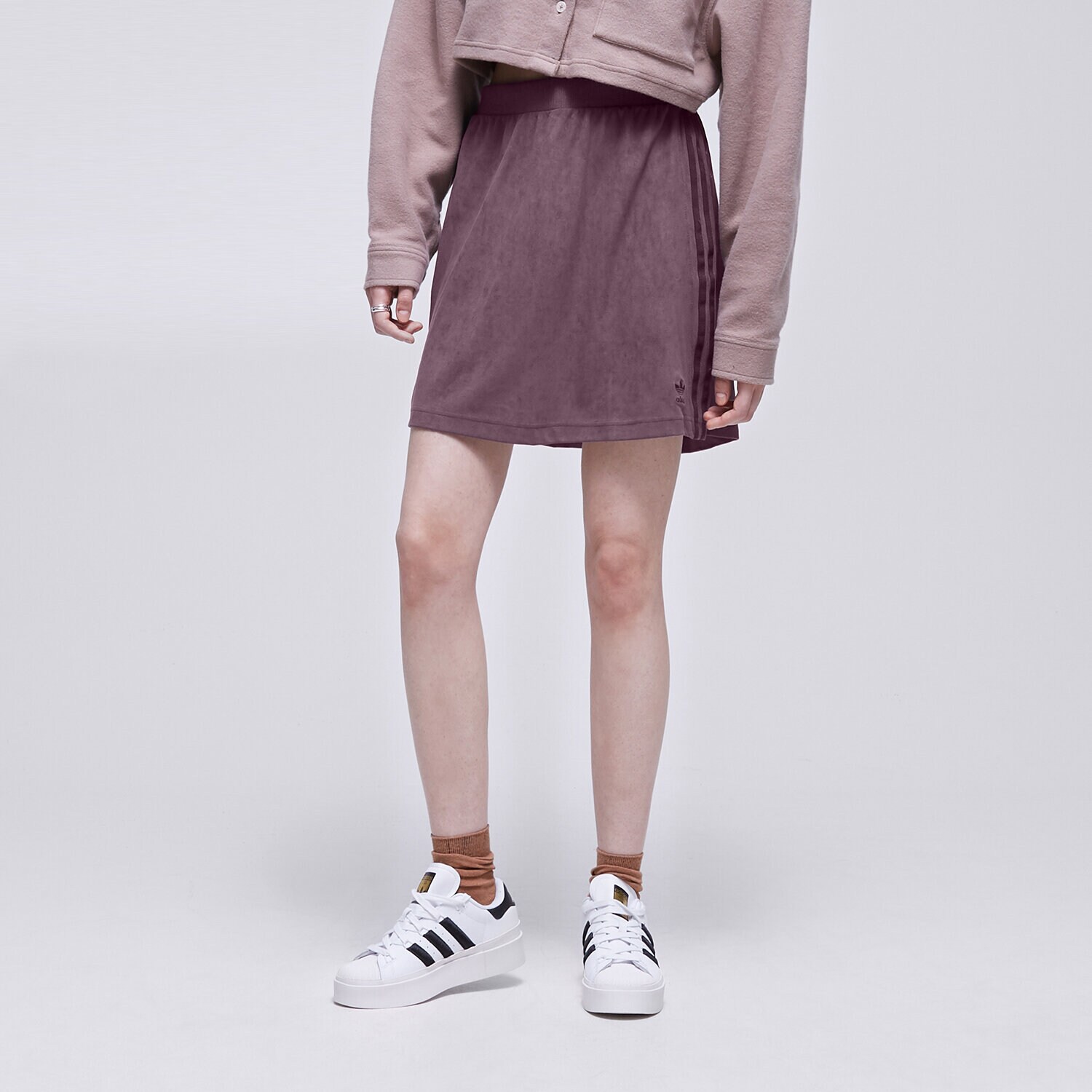 dámská sukně ADIDAS SUKNĚ SUEDE SKIRT HM1687 HNĚDÁ