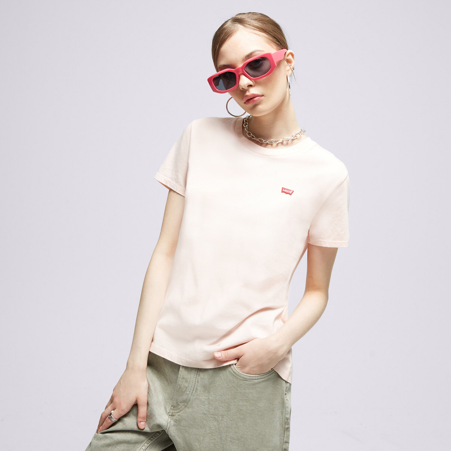 dámské tričko LEVI'S TRIČKO PERFECT 39185-0209 RŮŽOVÁ