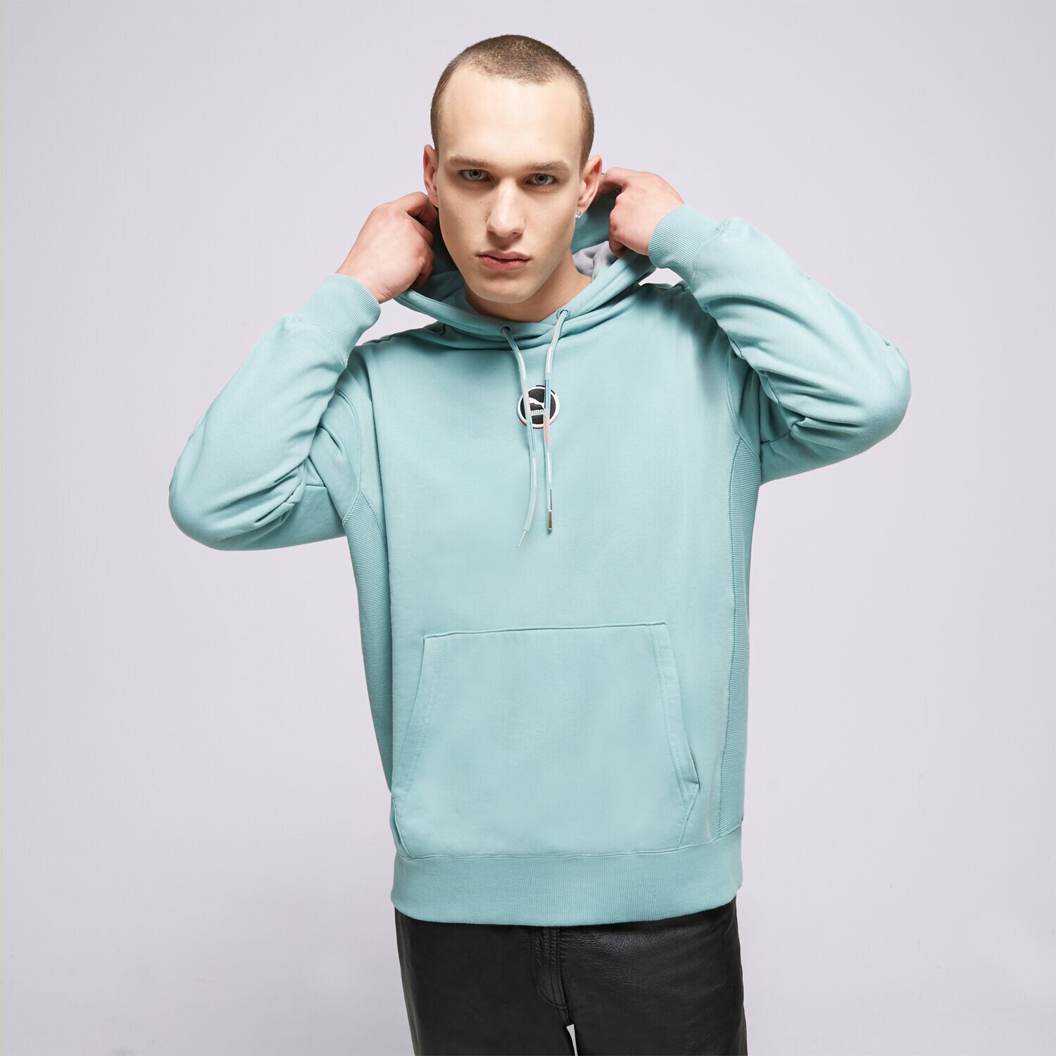 pánská mikina PUMA MIKINA S KAPUCÍ 534175 534175 50 MODRÁ