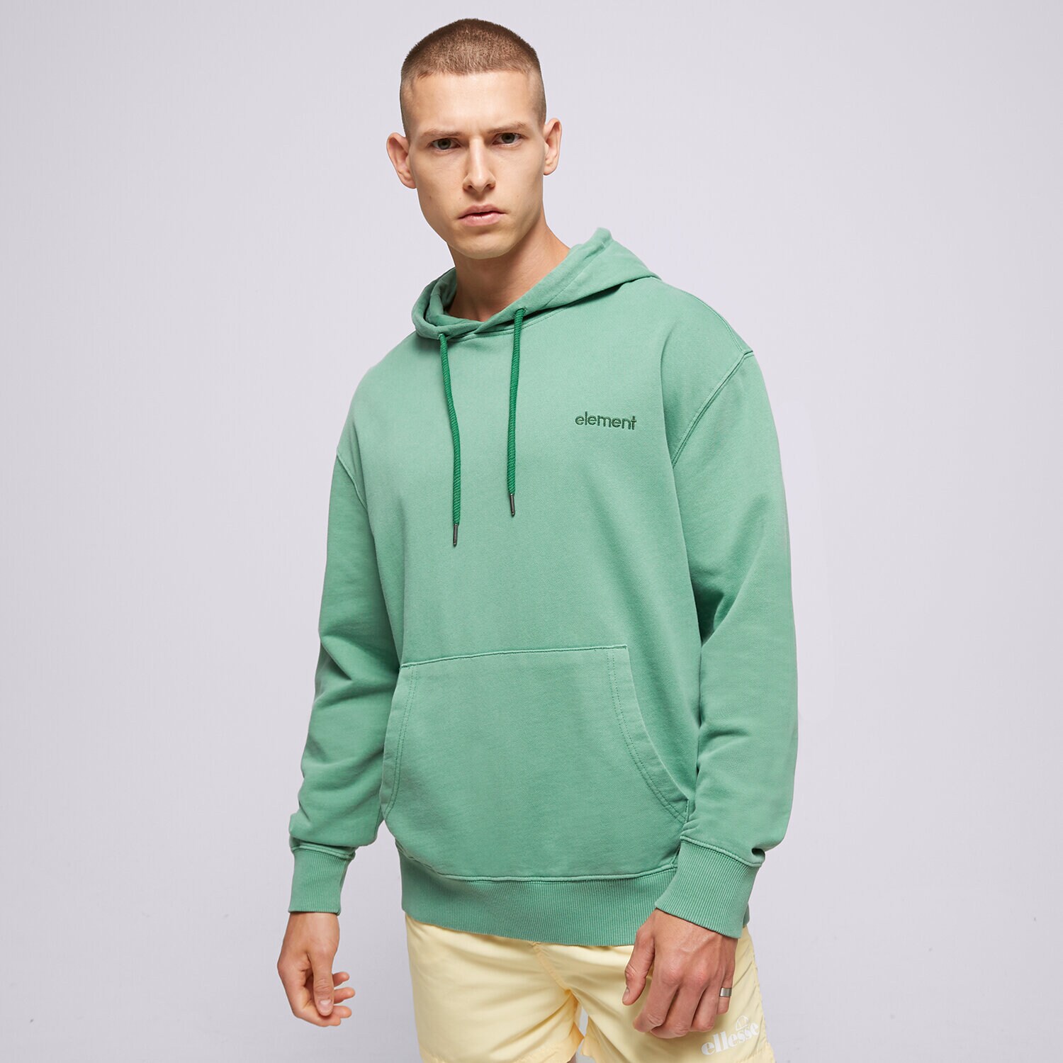 pánská mikina ELEMENT MIKINA S KAPUCÍ CORNELL 3.0 PO ELYFT00132GQE0 ZELENÁ